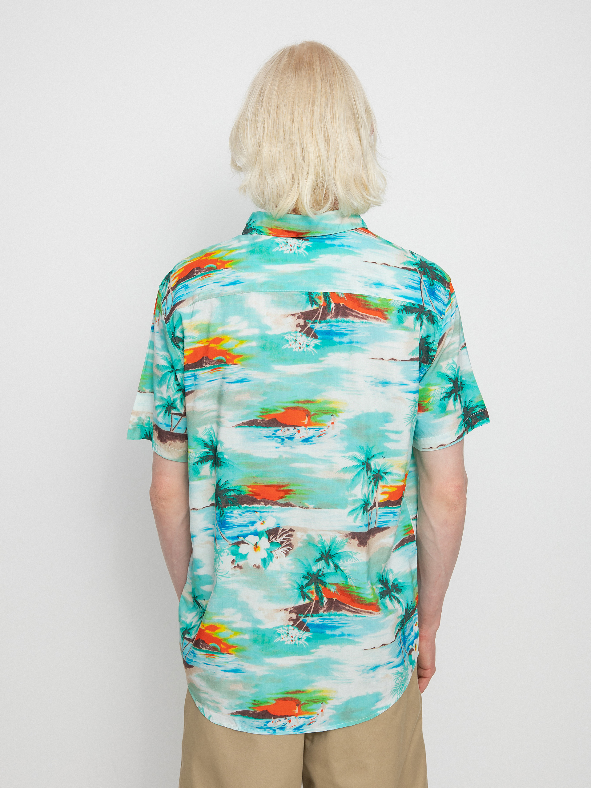 Košeľa RVCA Paradiso (teal)