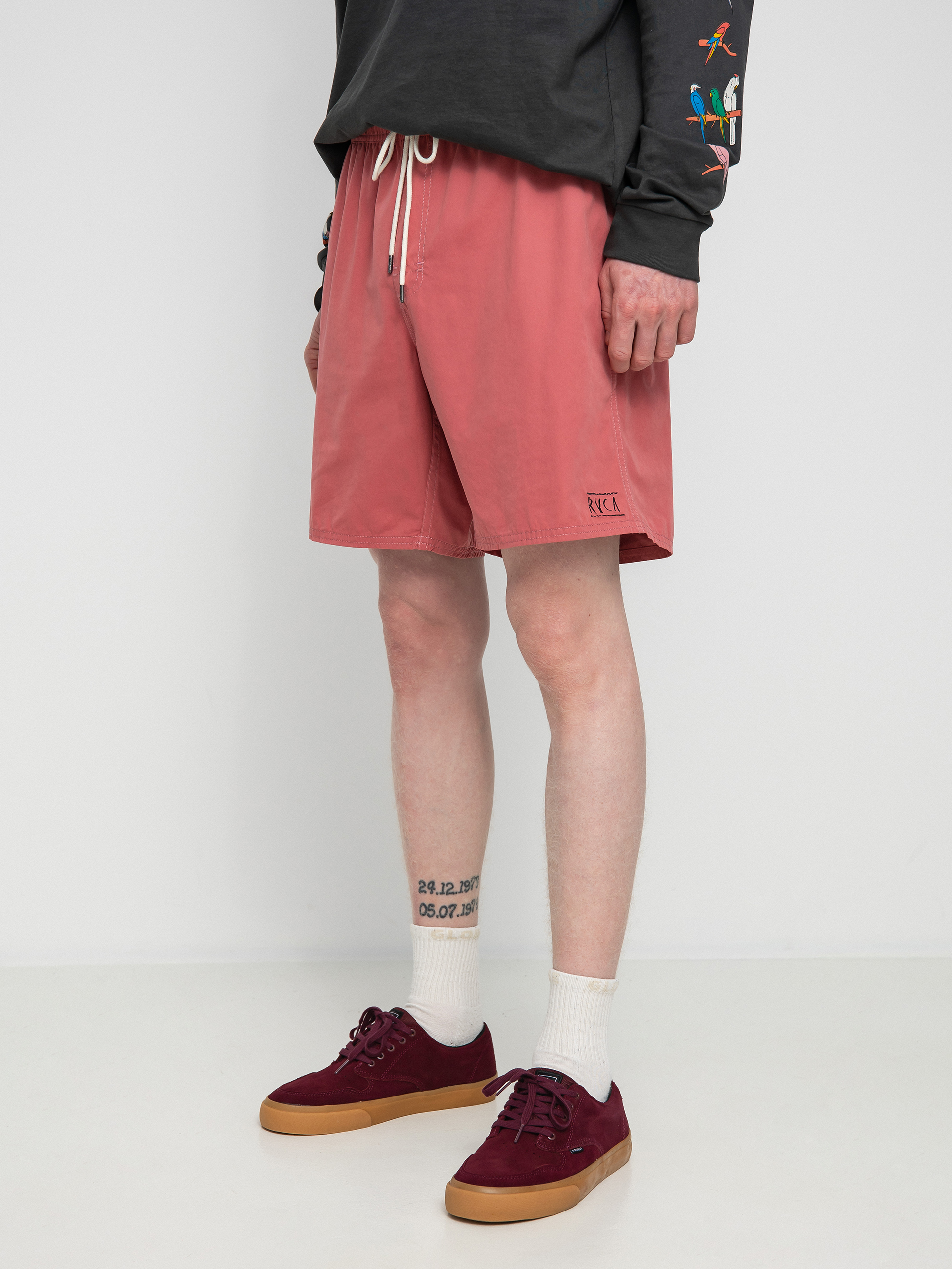 Plážové kraťasy RVCA Opposites Elastic 2 (dusty pink)