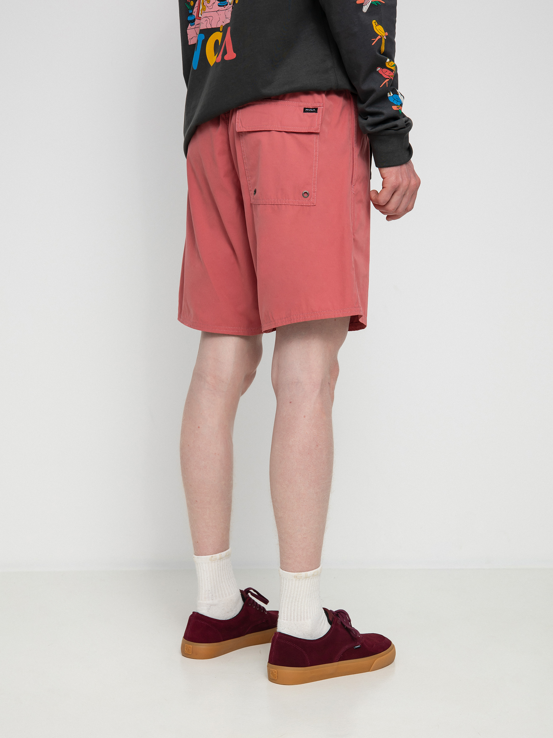 Plážové kraťasy RVCA Opposites Elastic 2 (dusty pink)