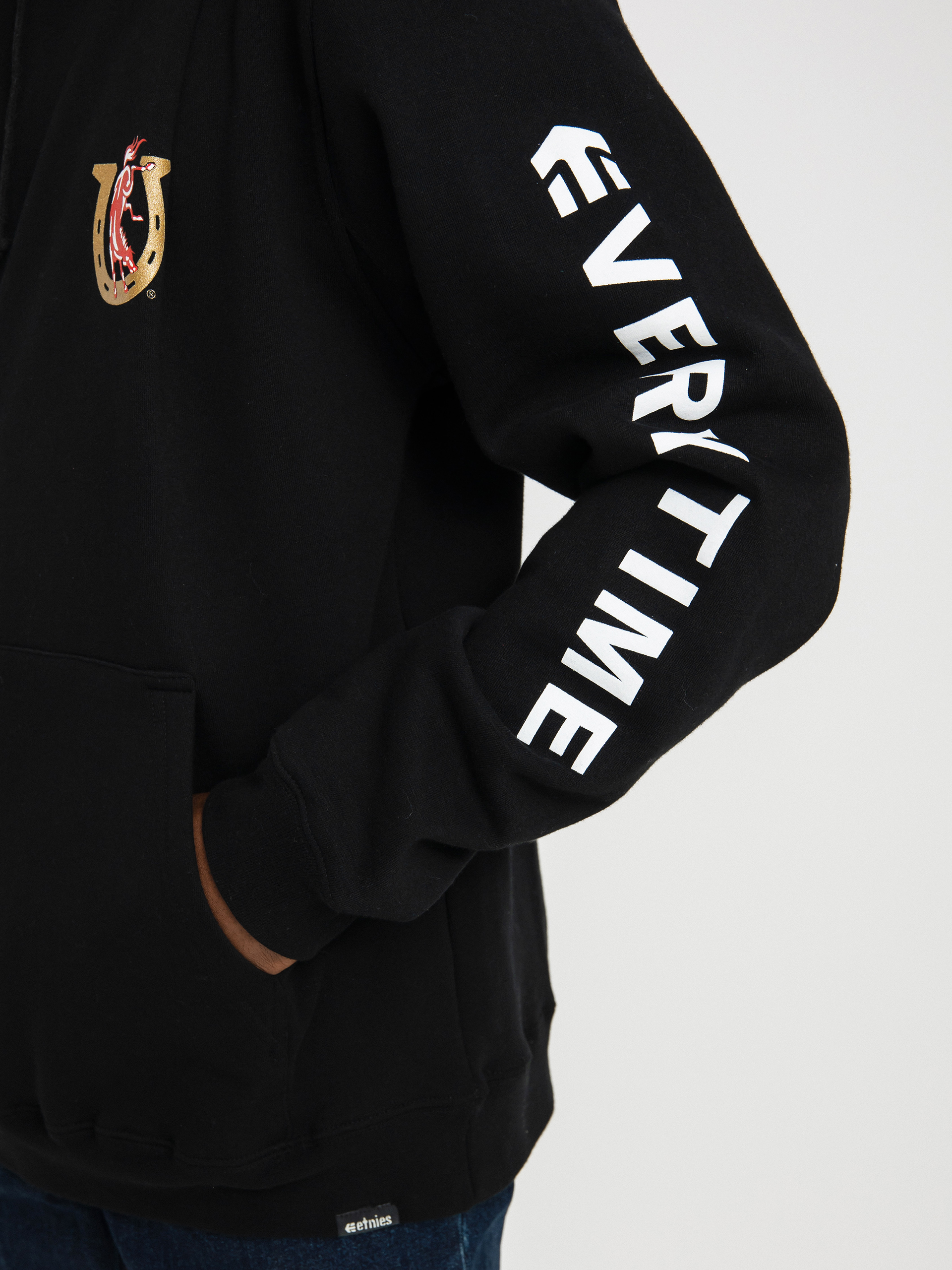 Mikina s kapucňou Etnies Colt 45 HD (black)