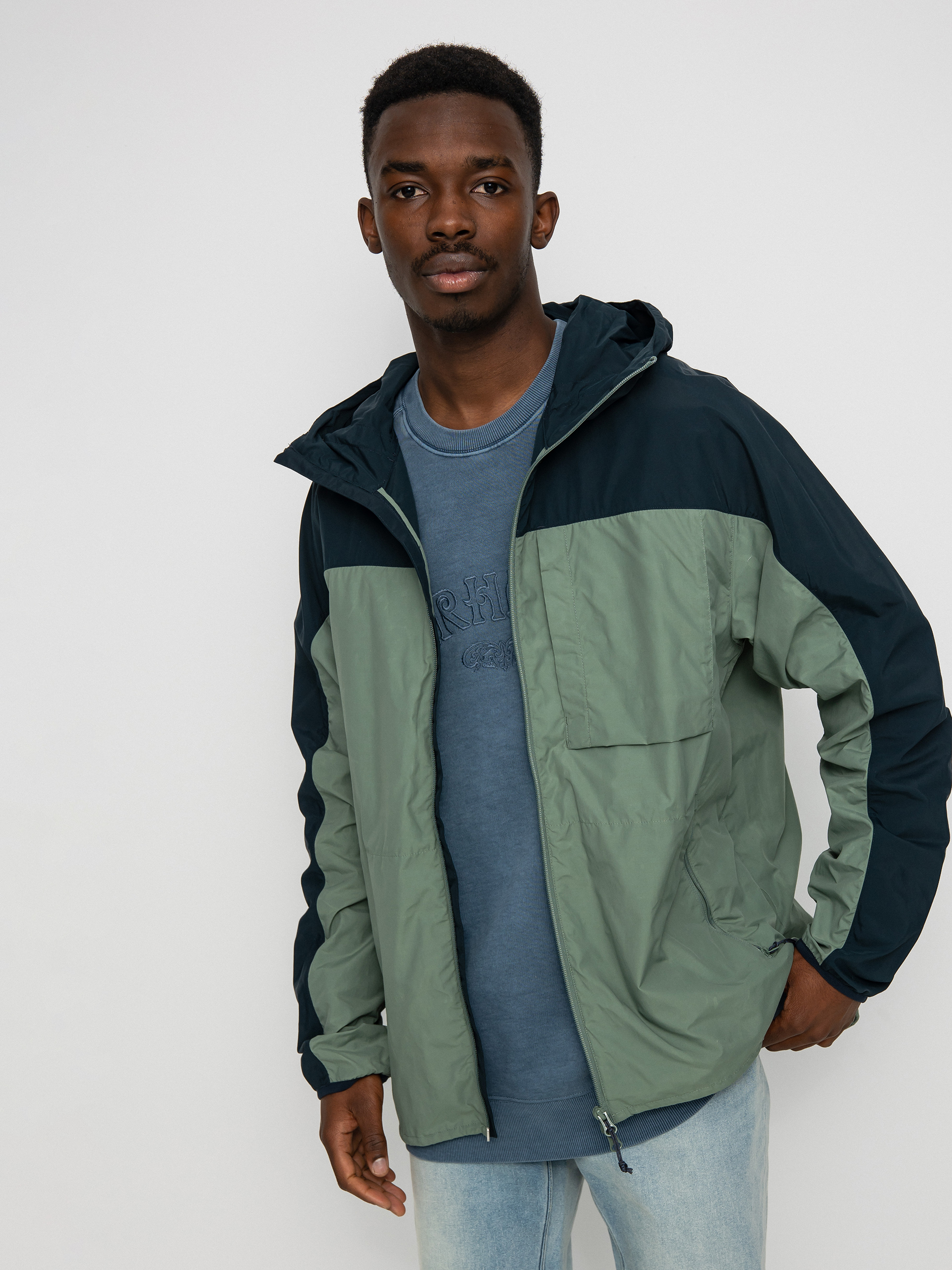 Bunda Fjallraven High Coast Wind (patina green/navy)