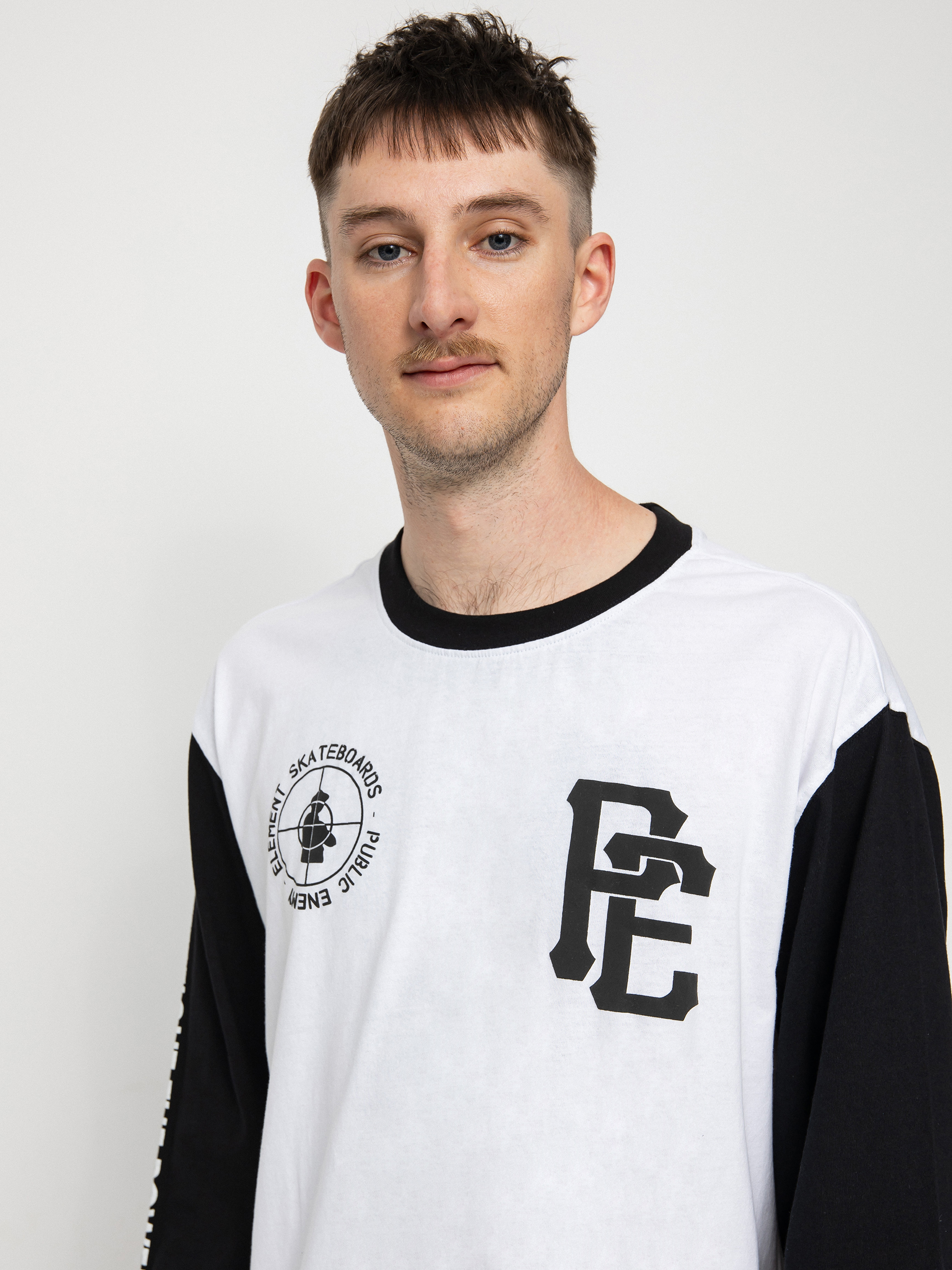 Triko Element Pexe Target Ringer (white/blk)