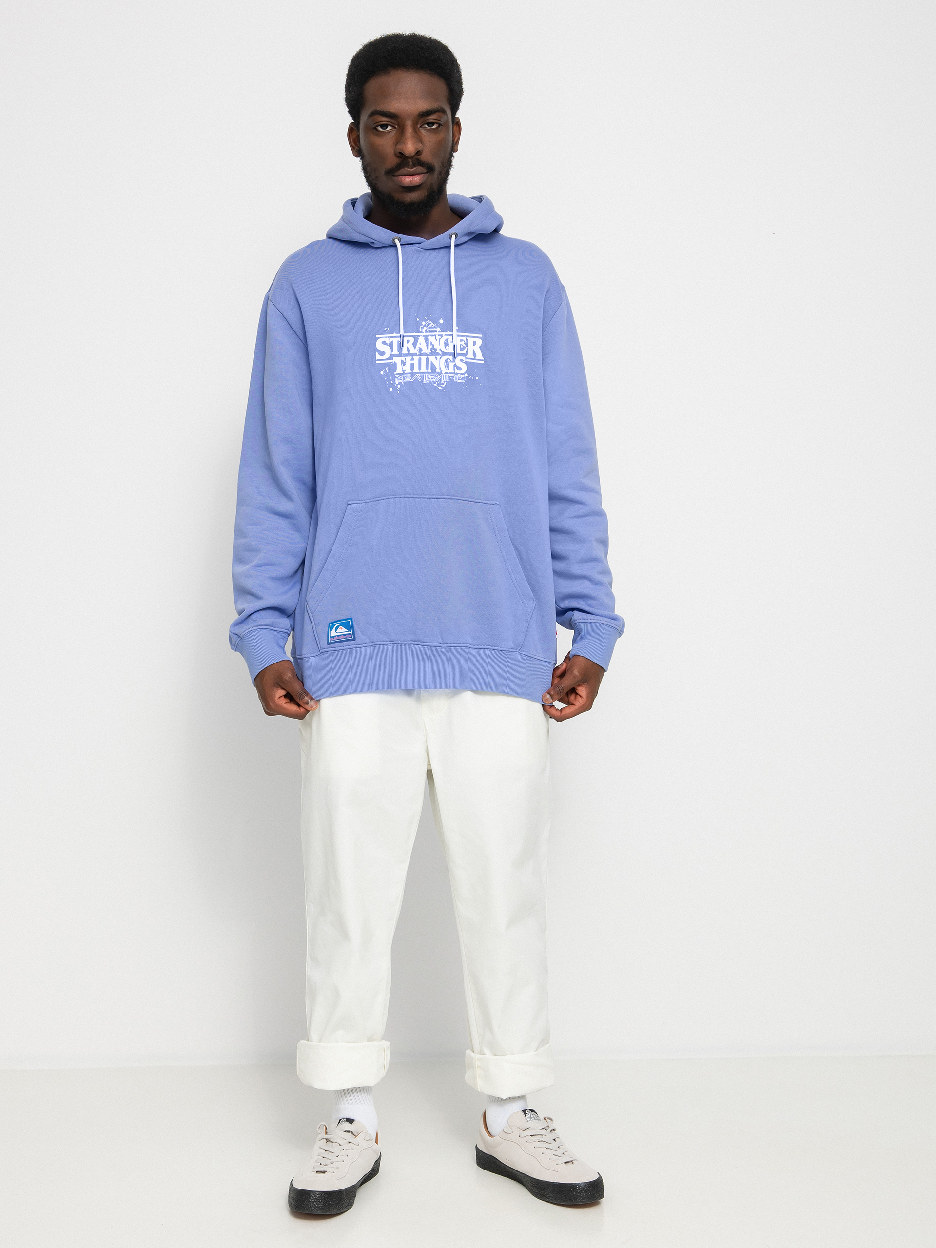 Mikina s kapucňou Quiksilver X Stranger Things Official Logo HD (jacaranda)