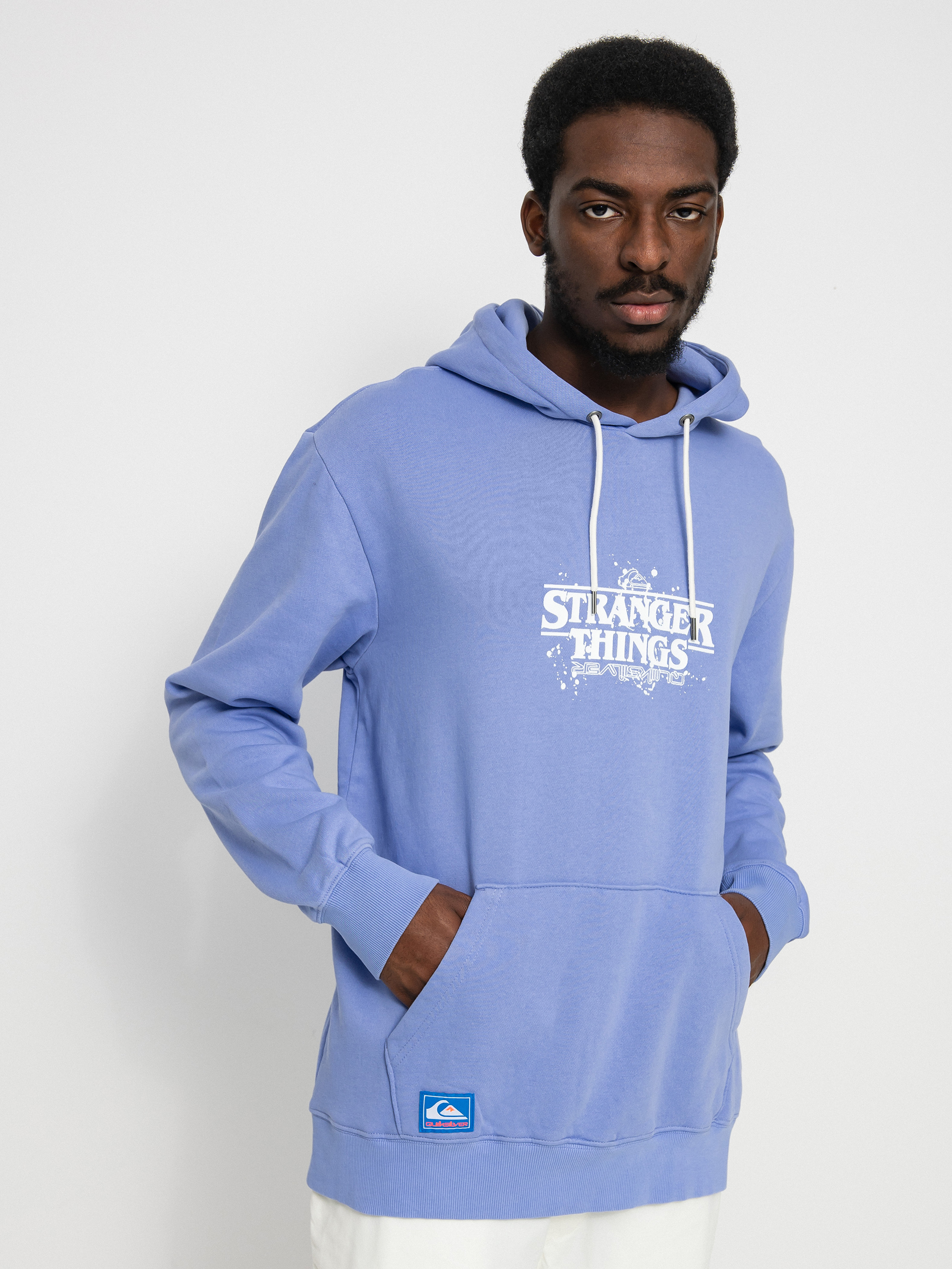 Mikina s kapucňou Quiksilver X Stranger Things Official Logo HD (jacaranda)