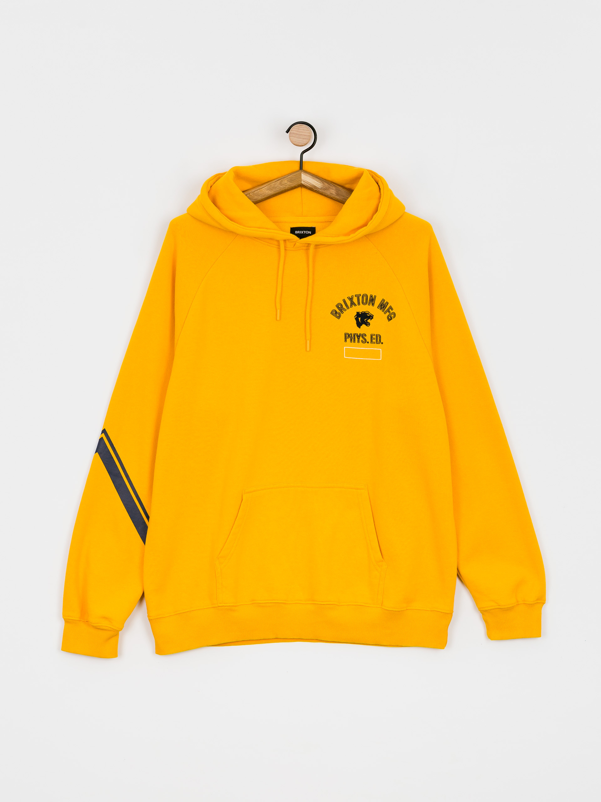 Mikina s kapucňou Brixton Phys. Ed. Raglan HD (citrus)