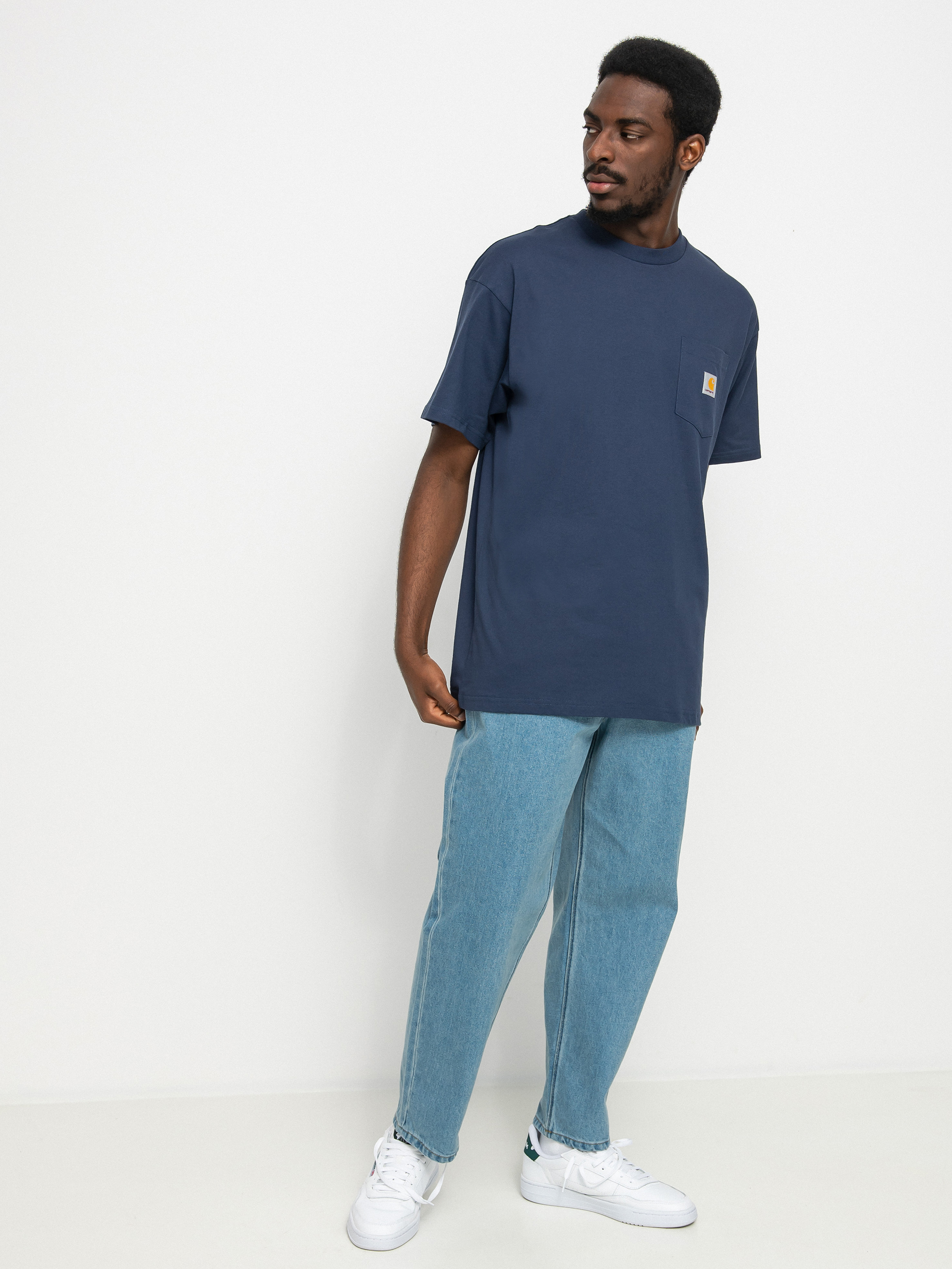 Tričko Carhartt WIP Local Pocket (enzian/storm blue)