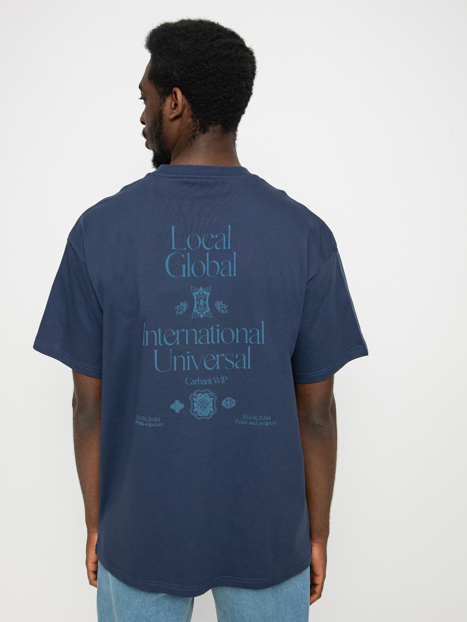 Tričko Carhartt WIP Local Pocket (enzian/storm blue)