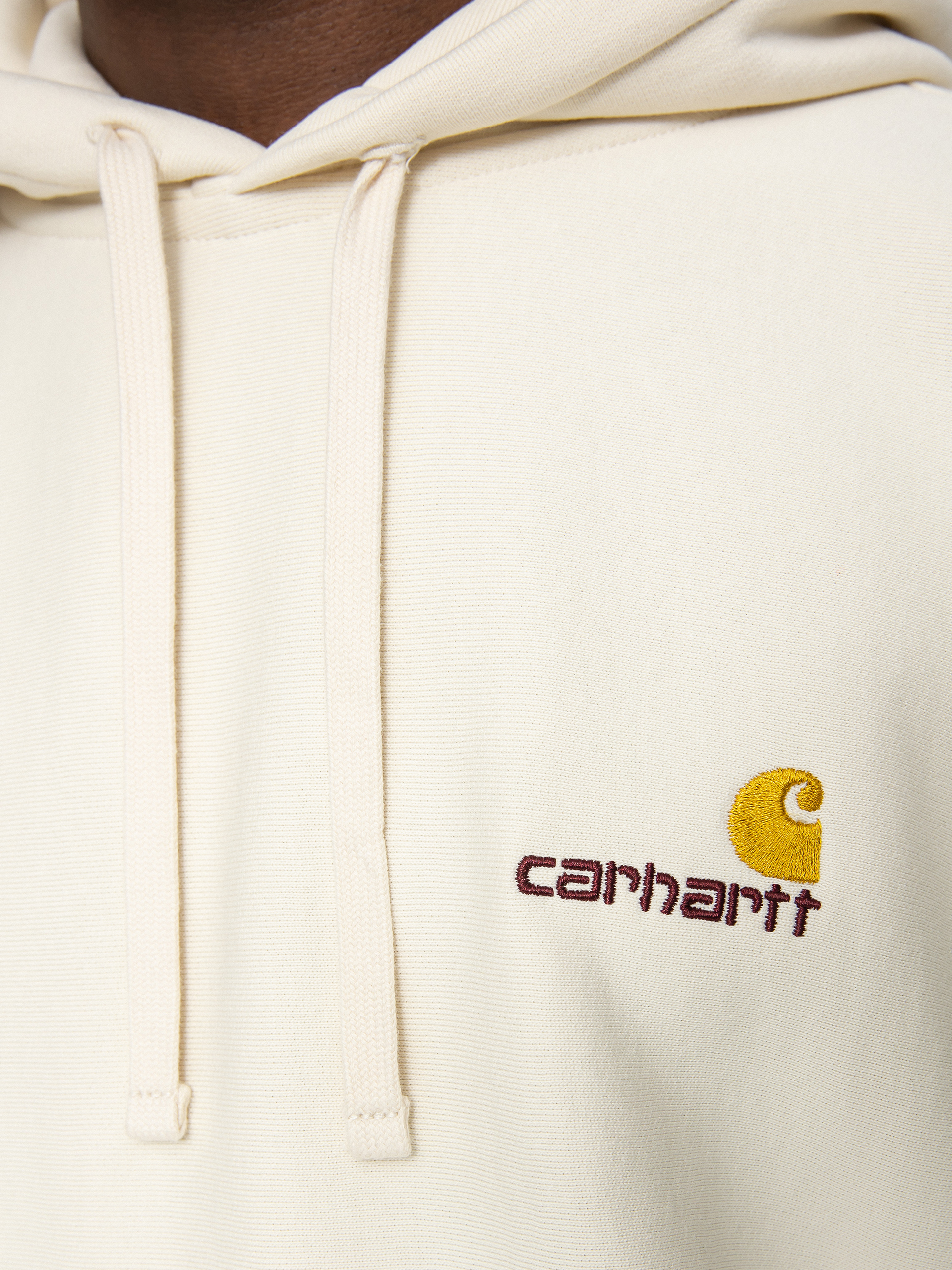 Mikina s kapucňou Carhartt WIP American Script HD (natural)