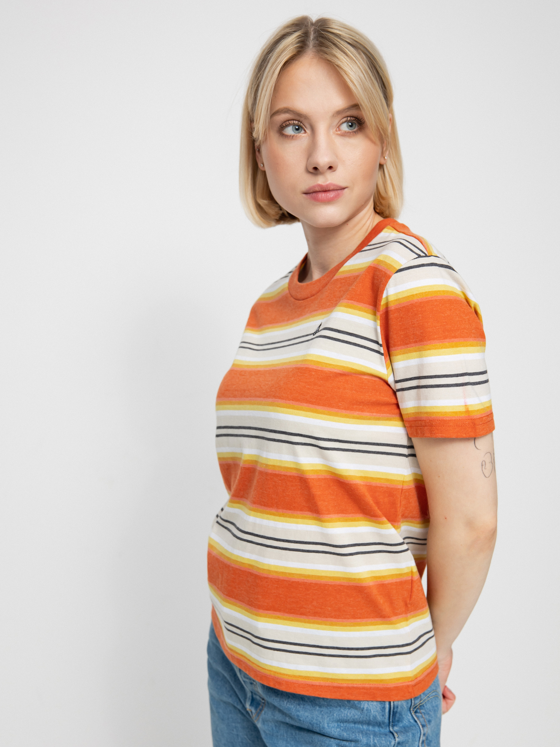 Tričko Volcom Site Linez Wmn (rust)