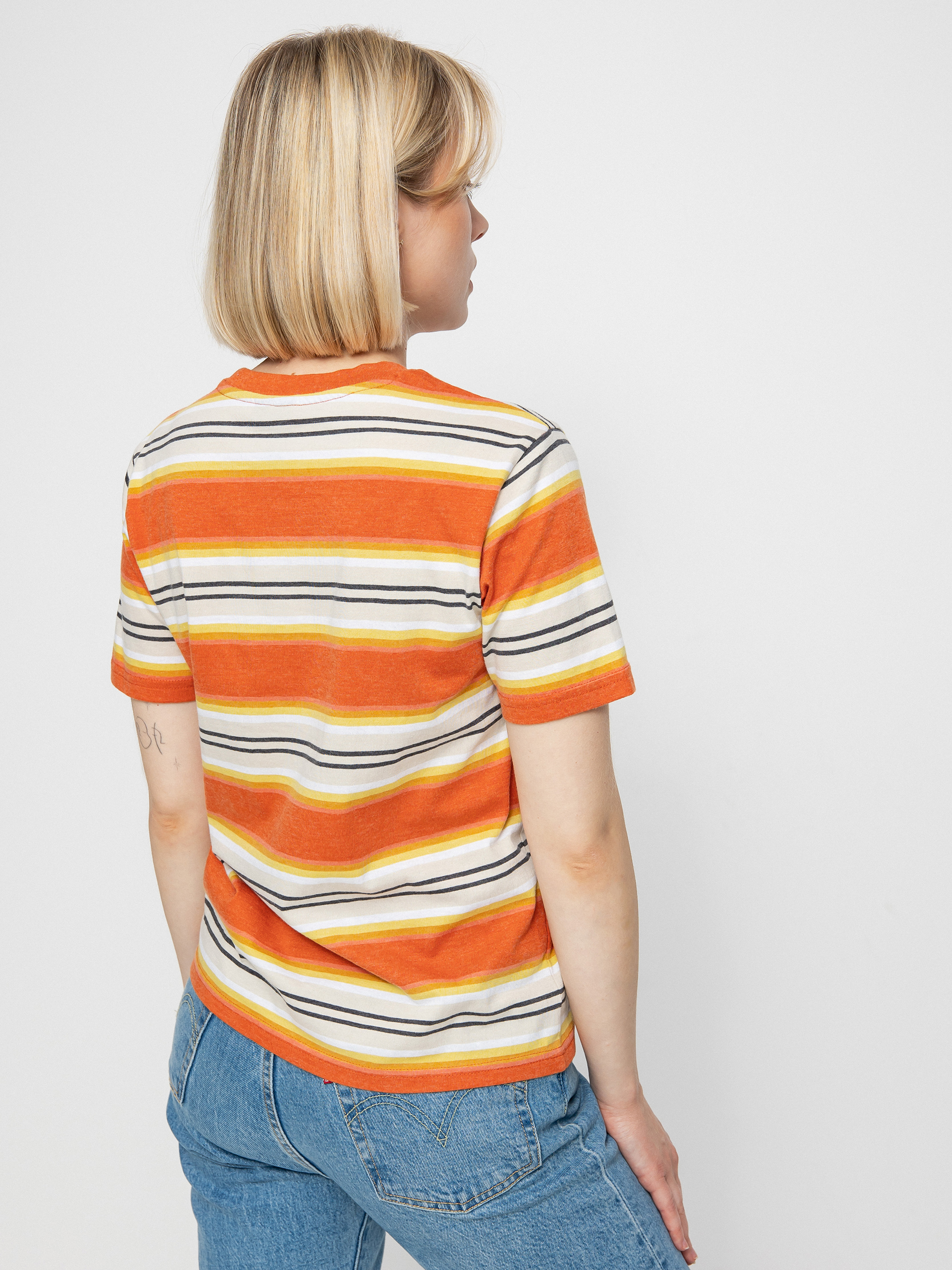 Tričko Volcom Site Linez Wmn (rust)