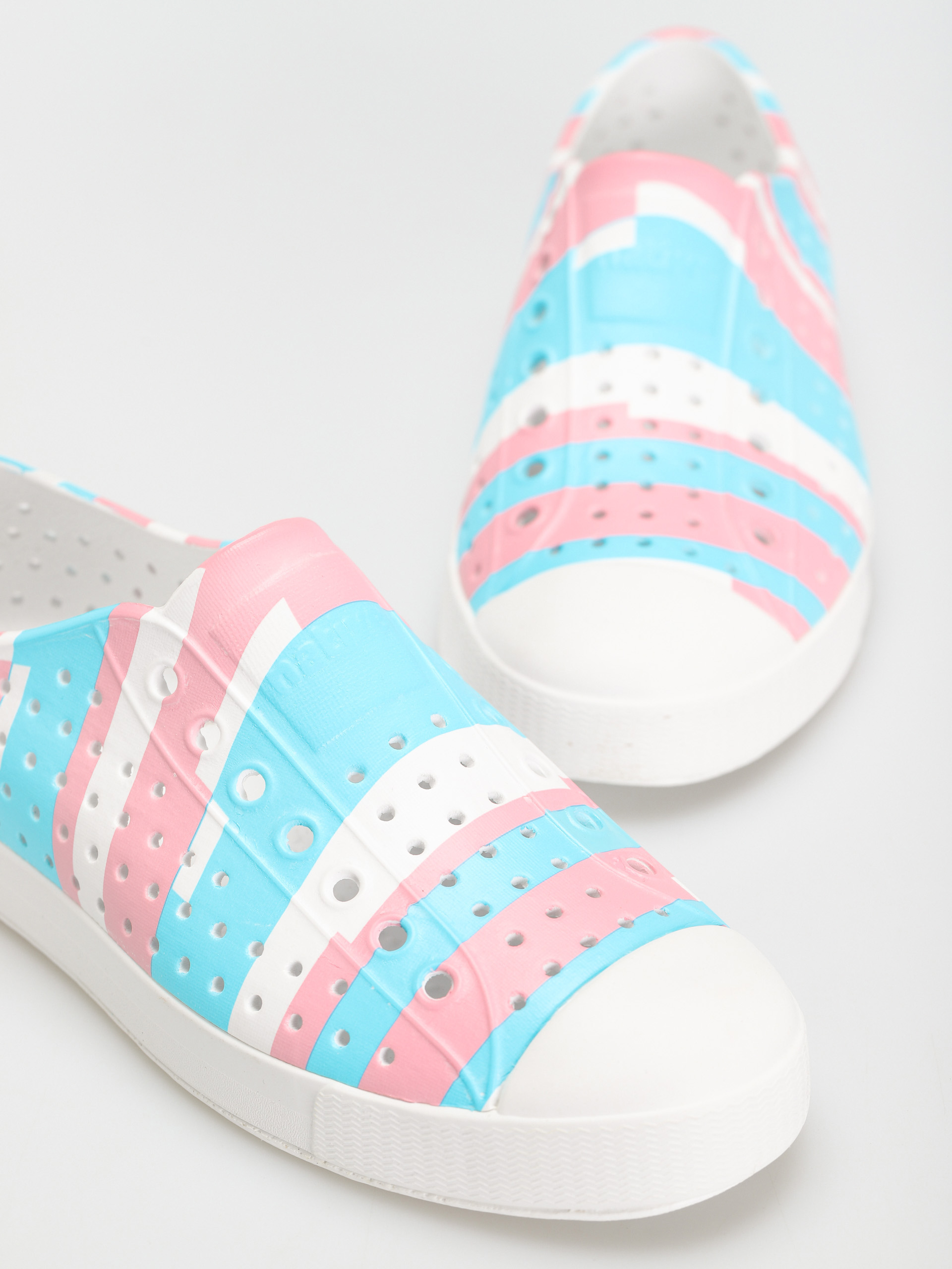 Topánky Native Jefferson Print (shell white/shell white/pastel multi stripe)