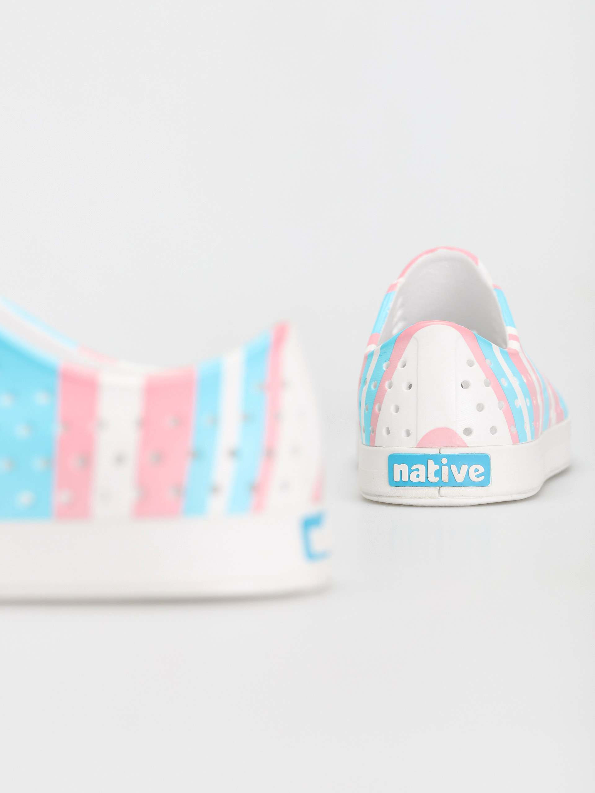 Topánky Native Jefferson Print (shell white/shell white/pastel multi stripe)