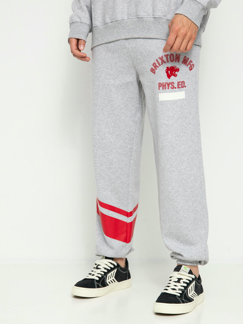 Nohavice Brixton Phys. Ed. Sweatpant (heather grey)