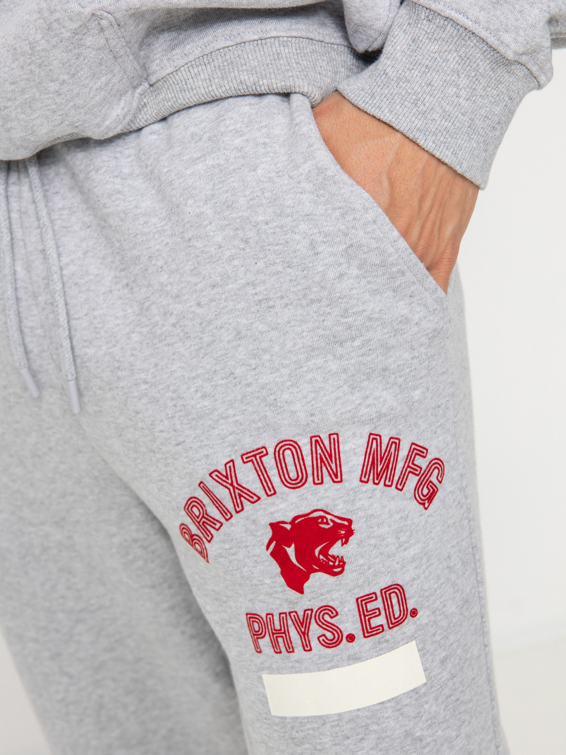 Nohavice Brixton Phys. Ed. Sweatpant (heather grey)