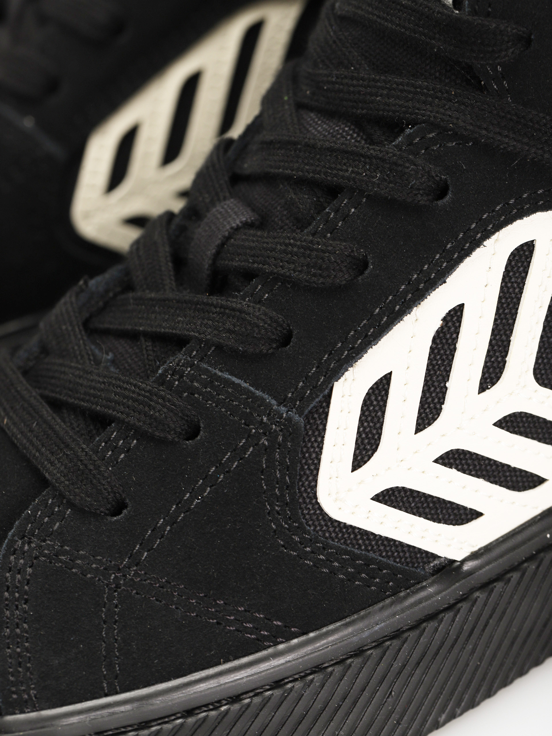 Topánky Cariuma Catiba High Pro (all black suede and canvas ivory logo)