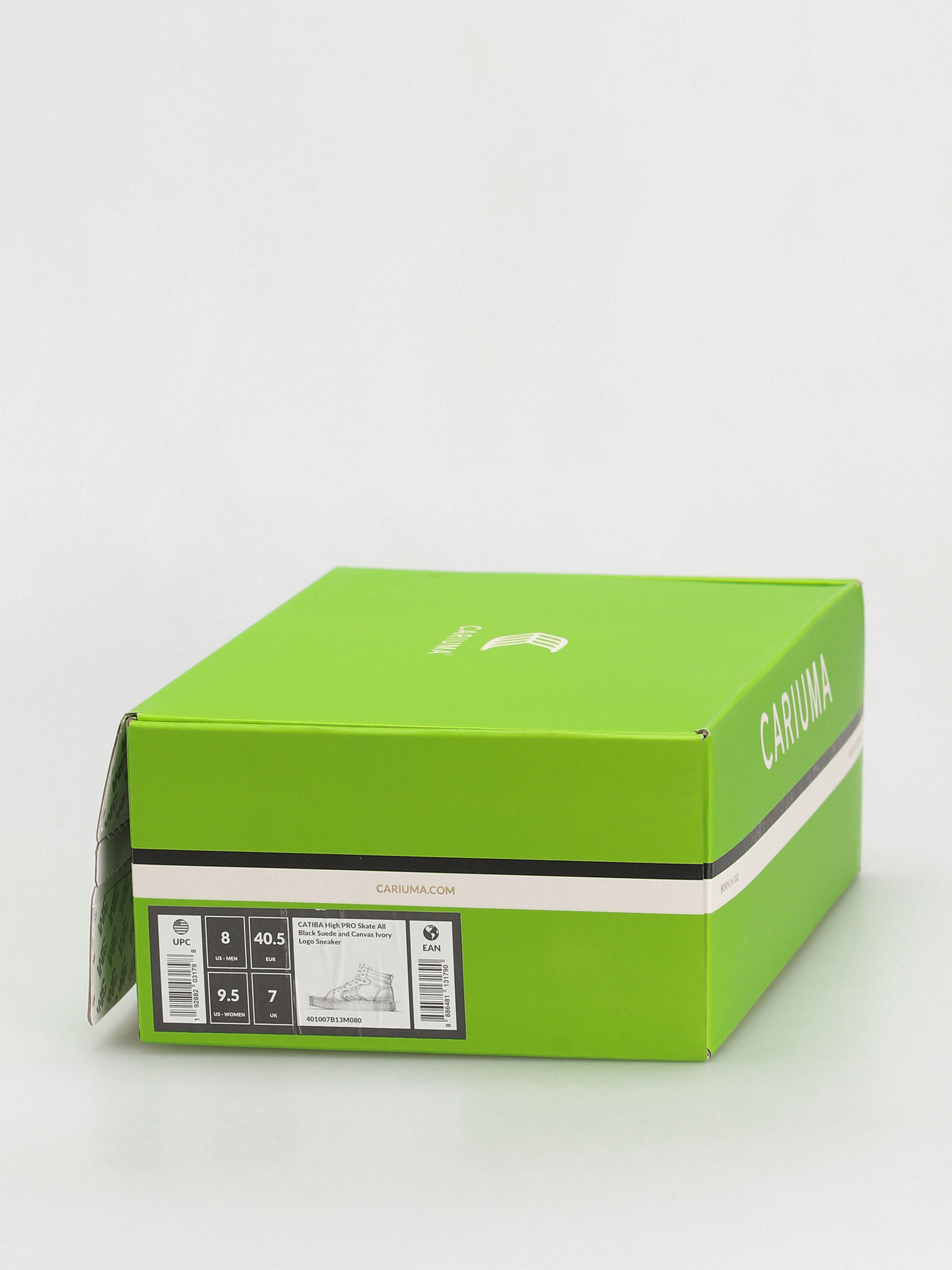 Topánky Cariuma Catiba High Pro (all black suede and canvas ivory logo)