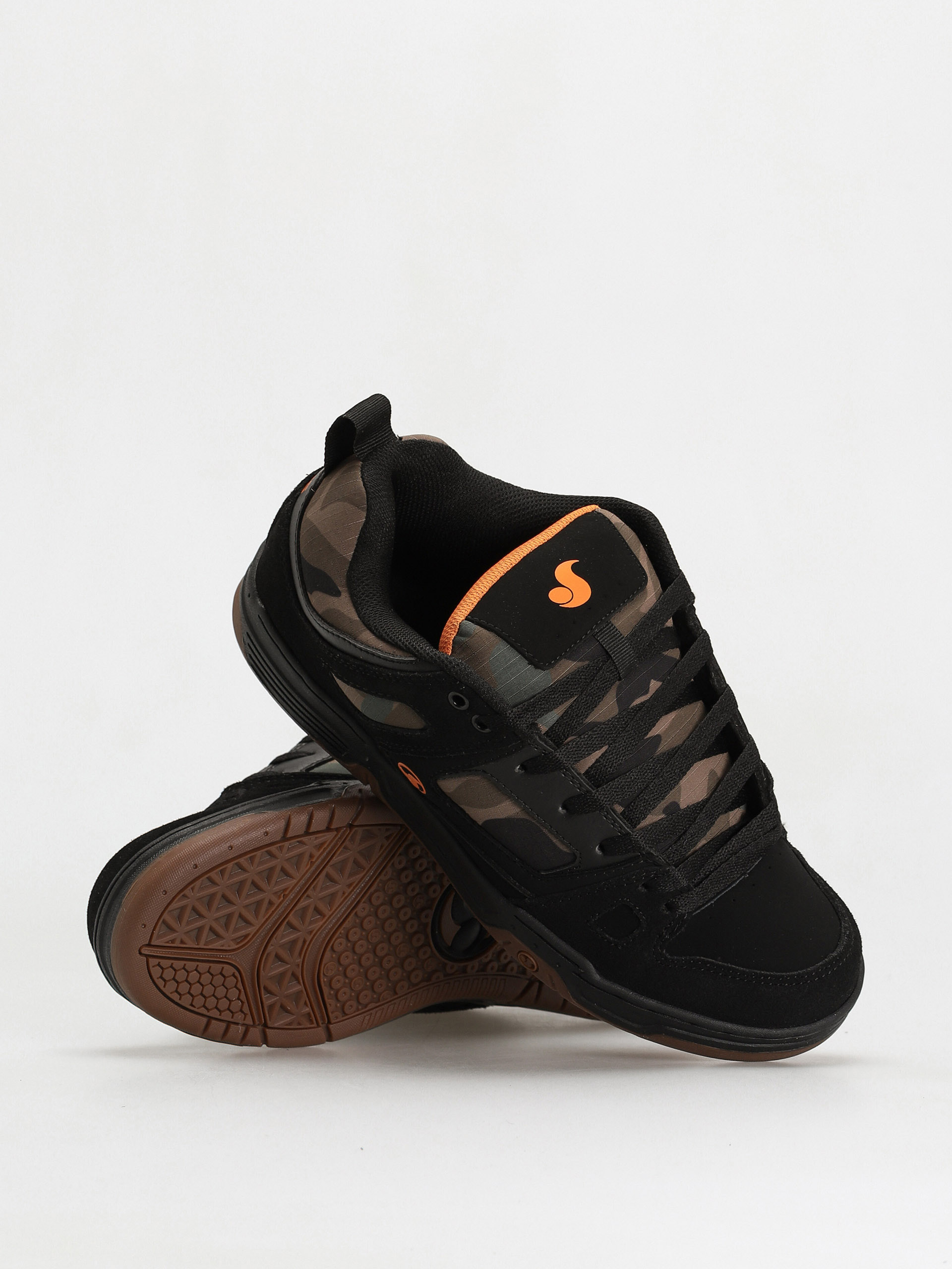 Topánky DVS Gambol (black camo orange nubuck)