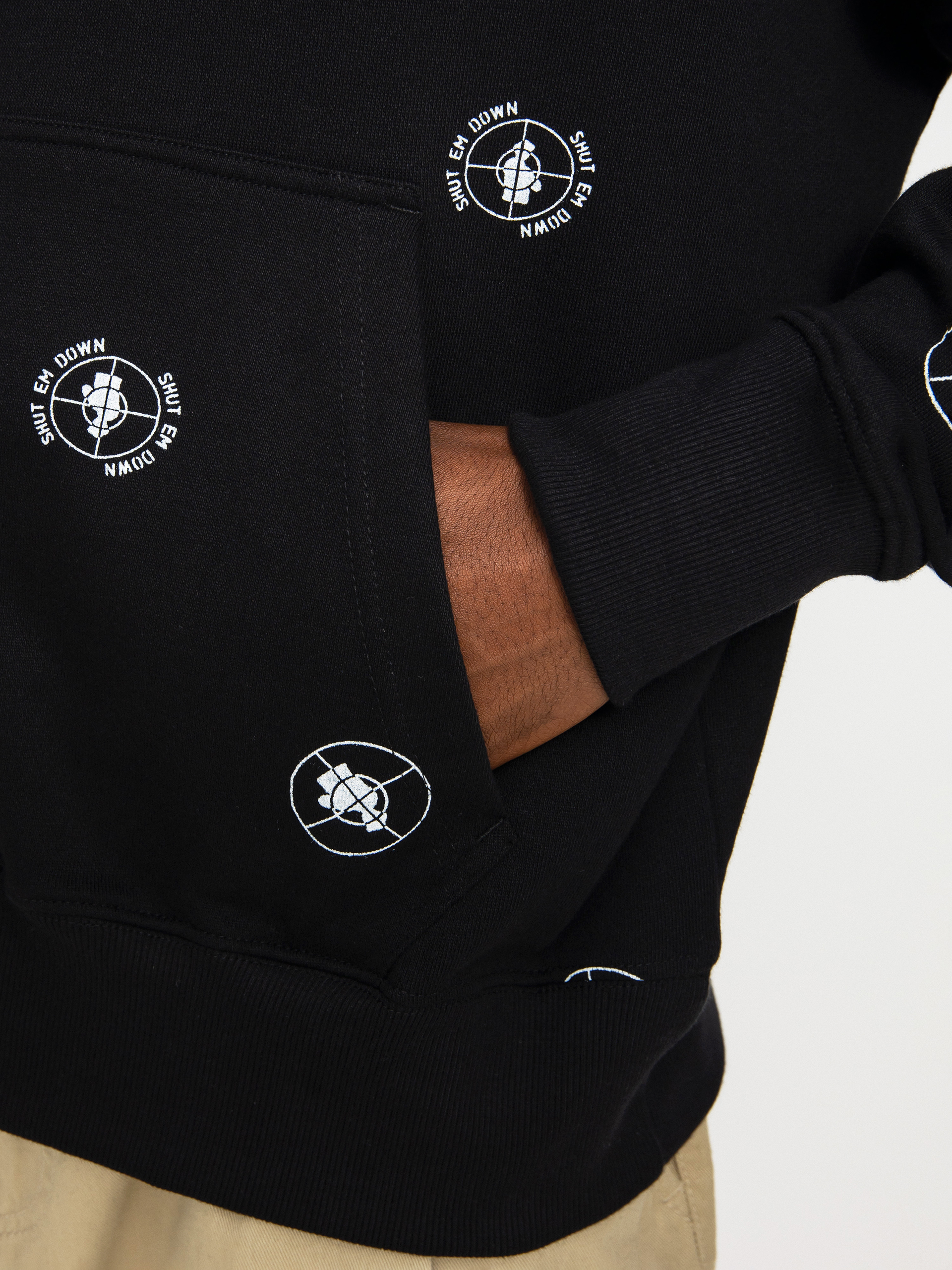 Mikina s kapucňou Element Pexe Polka HD (black)