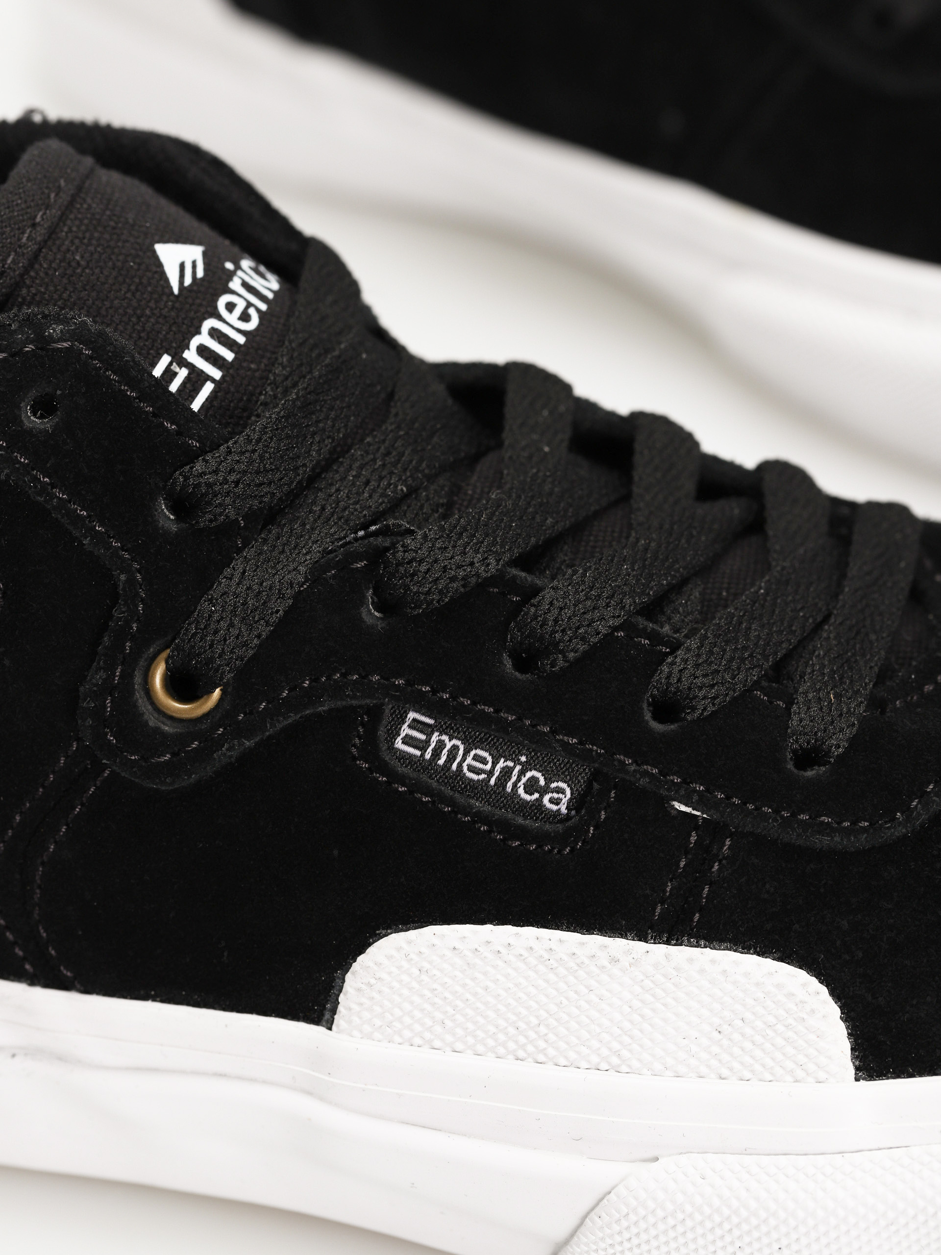Topánky Emerica Pillar Youth (black/white/gold)
