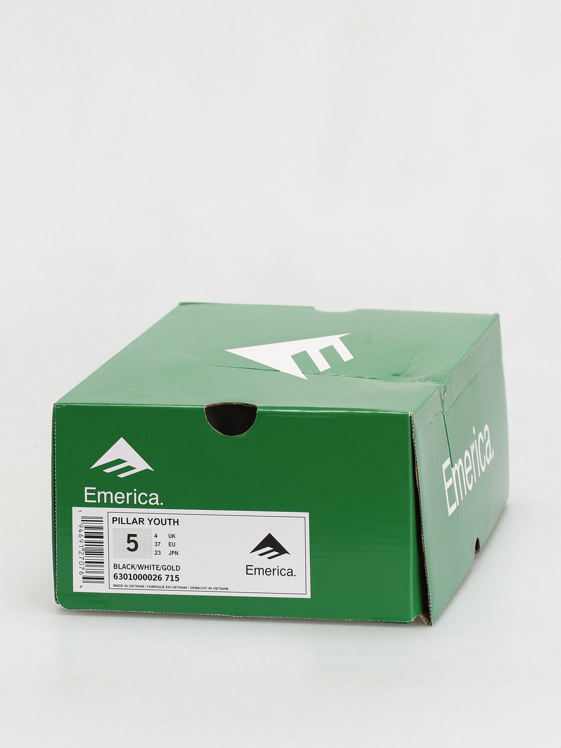 Topánky Emerica Pillar Youth (black/white/gold)