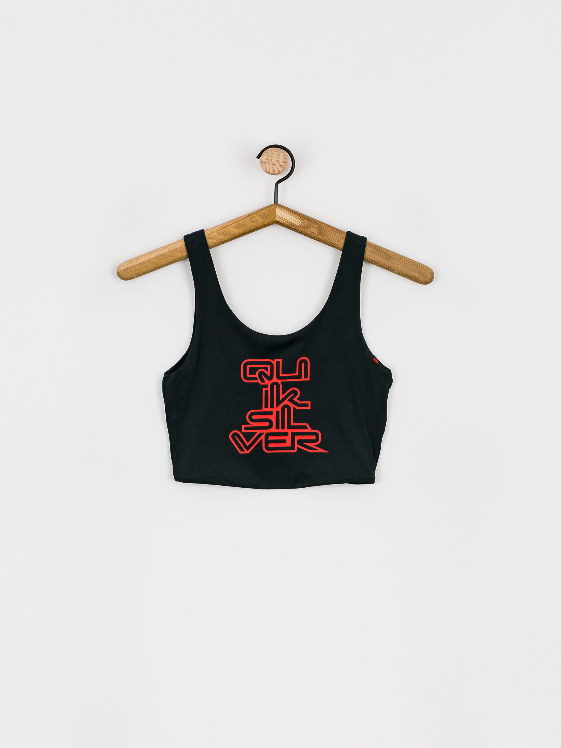 Vrchný diel Quiksilver X Stranger Things Upside Down Scoop Singlet Wmn (black)