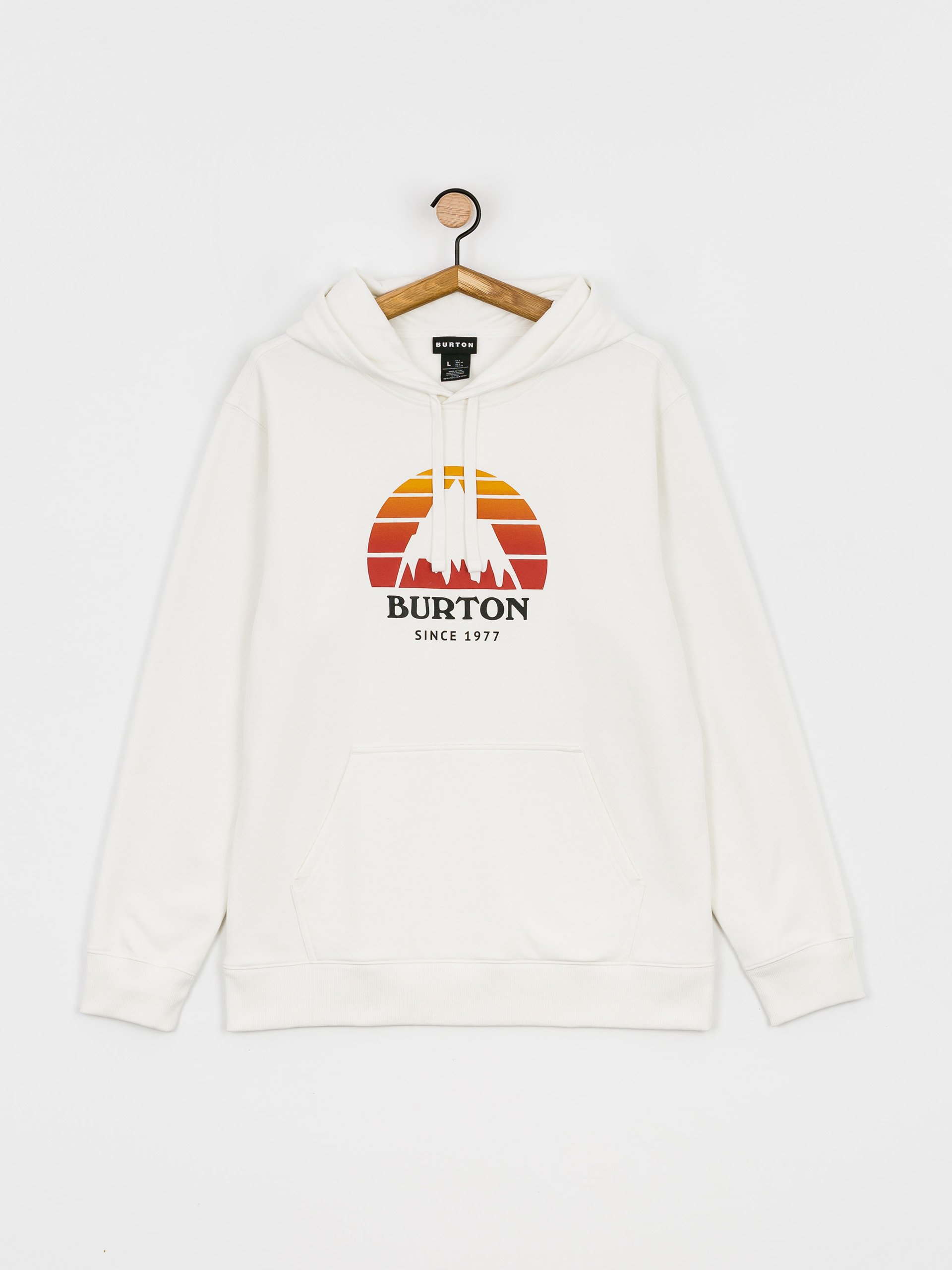 Mikina s kapucňou Burton Underhill HD (stout white)