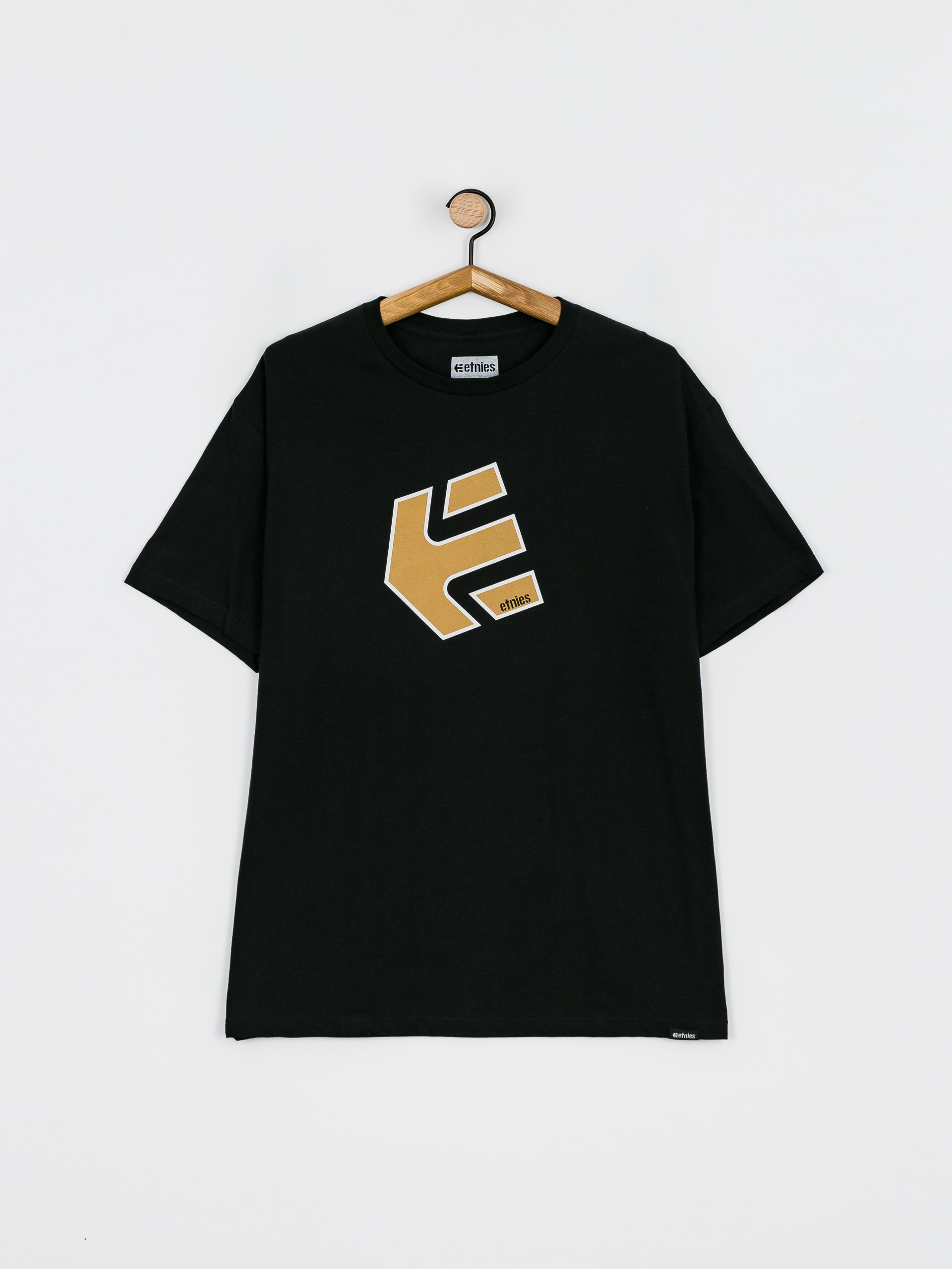 Tričko Etnies Crank Ss Tee (black/brown)