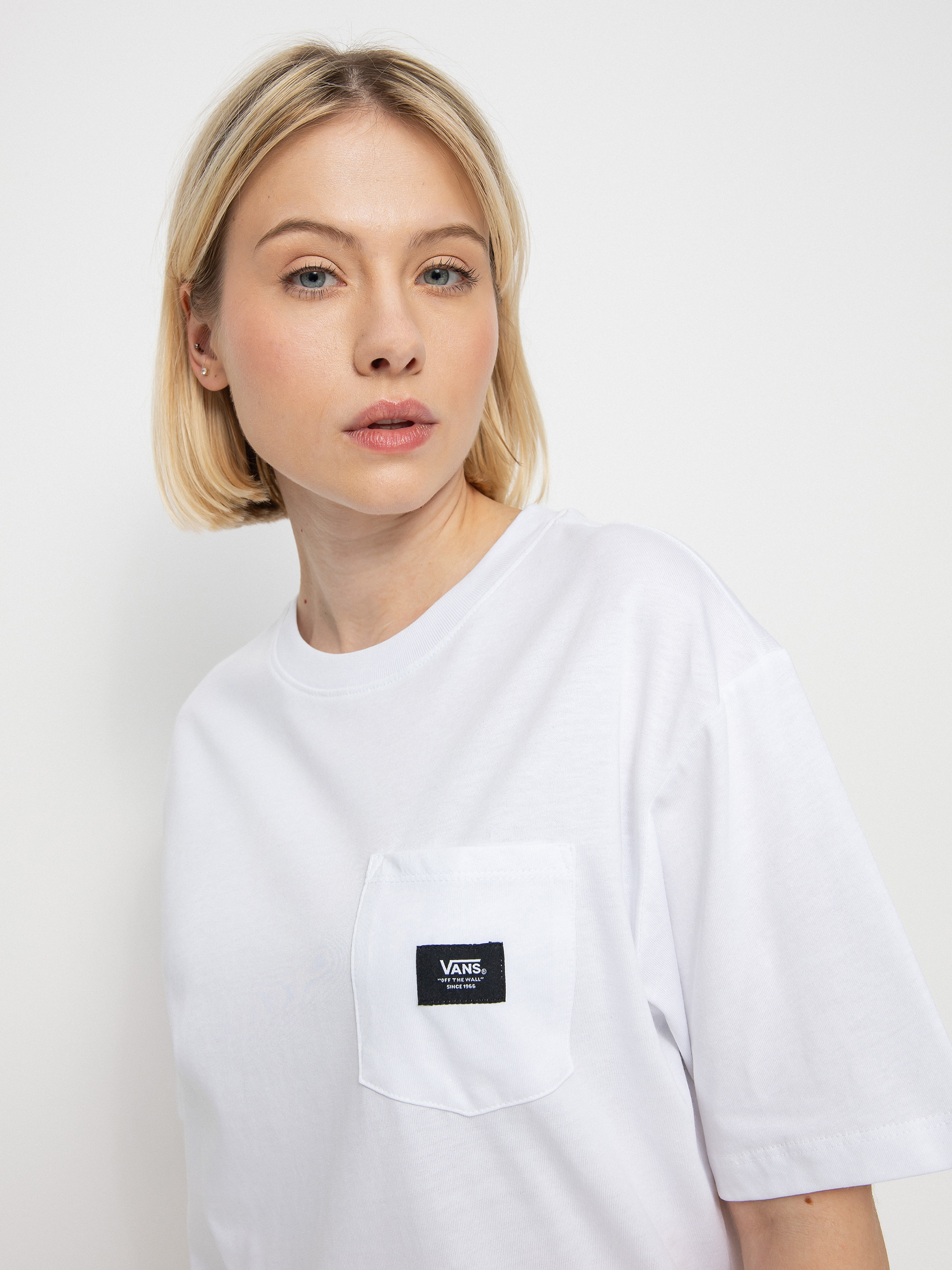 Tričko Vans Patched Up Pocket Wmn (white)