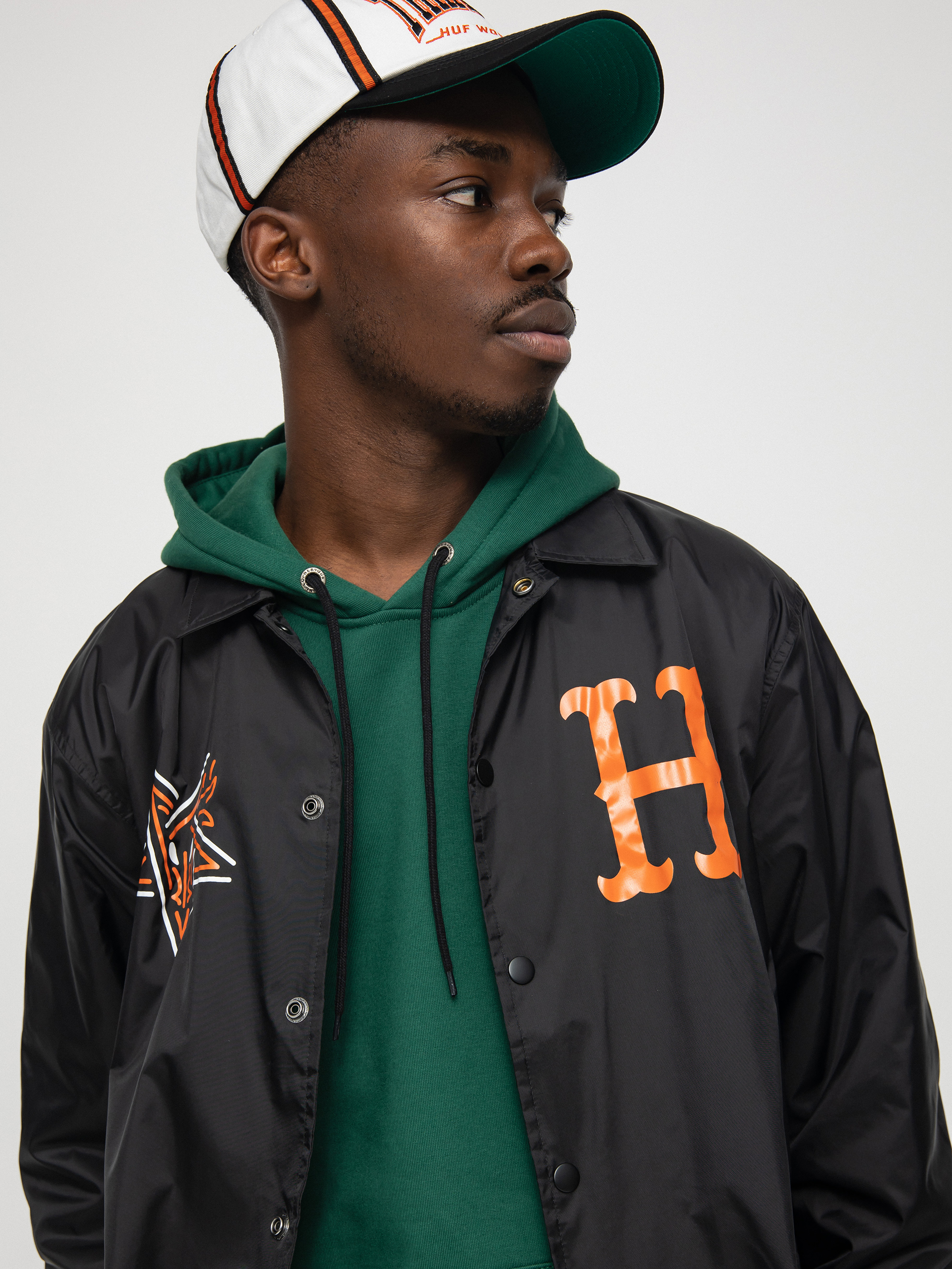 Bunda HUF X Thrasher Split Coaches (black)