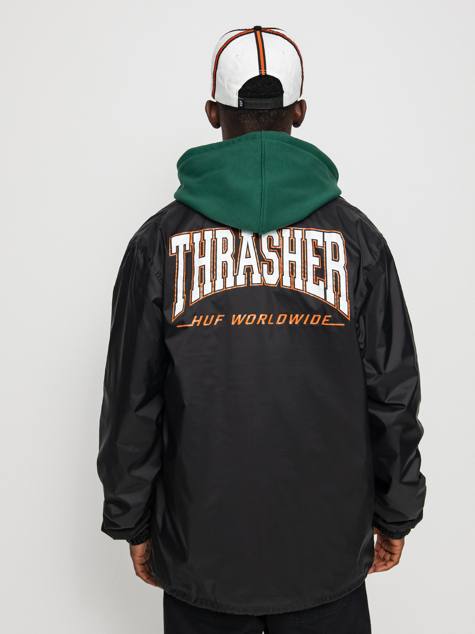 Bunda HUF X Thrasher Split Coaches (black)