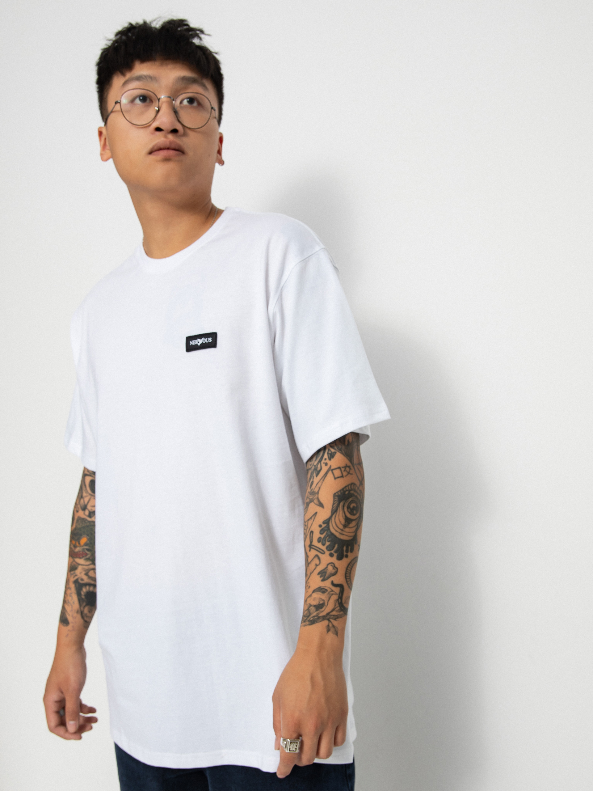 Tričko Nervous Classic Basic (white)