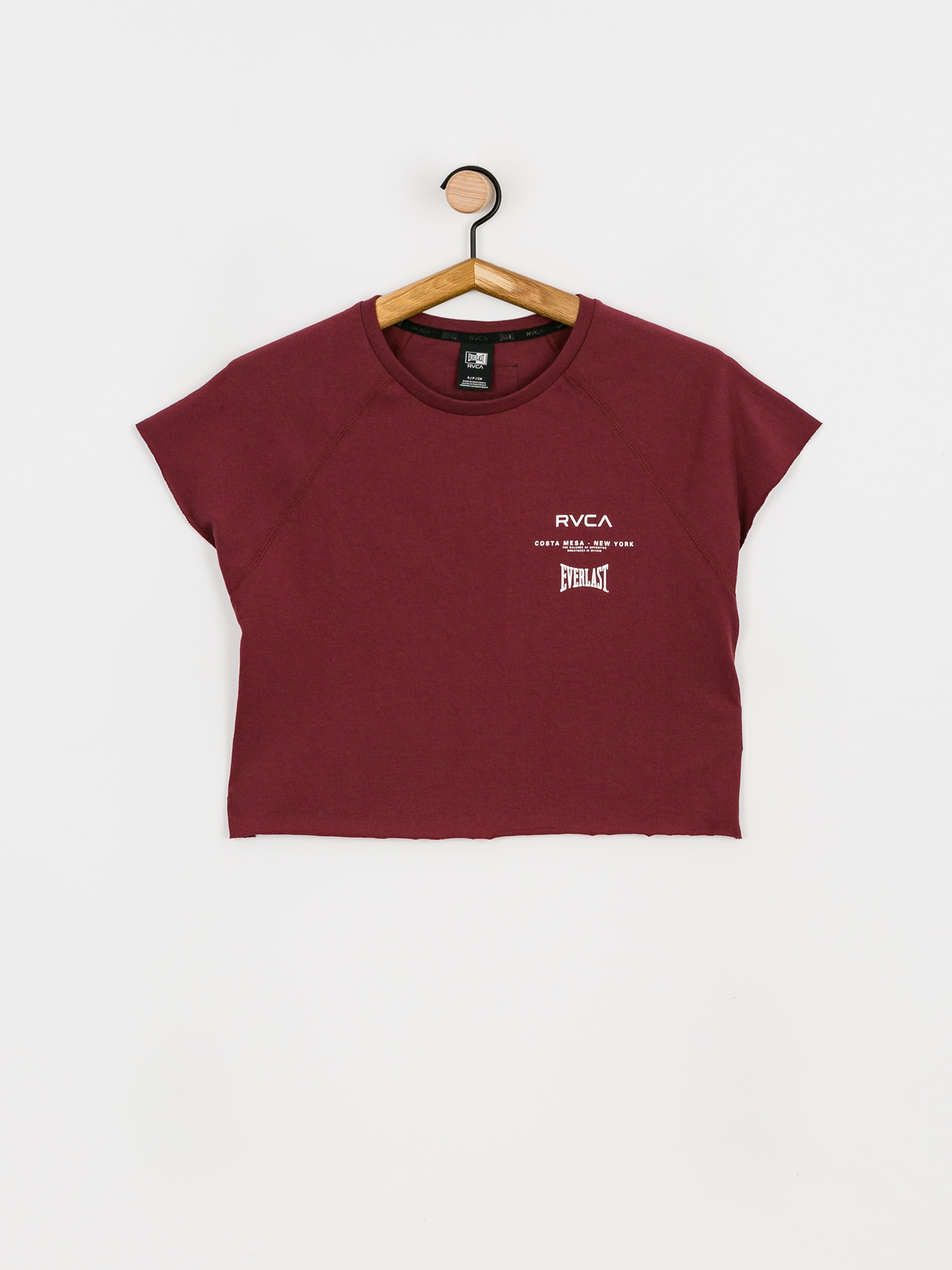 Tričko RVCA Everlast Raglan Musc (tawny port)