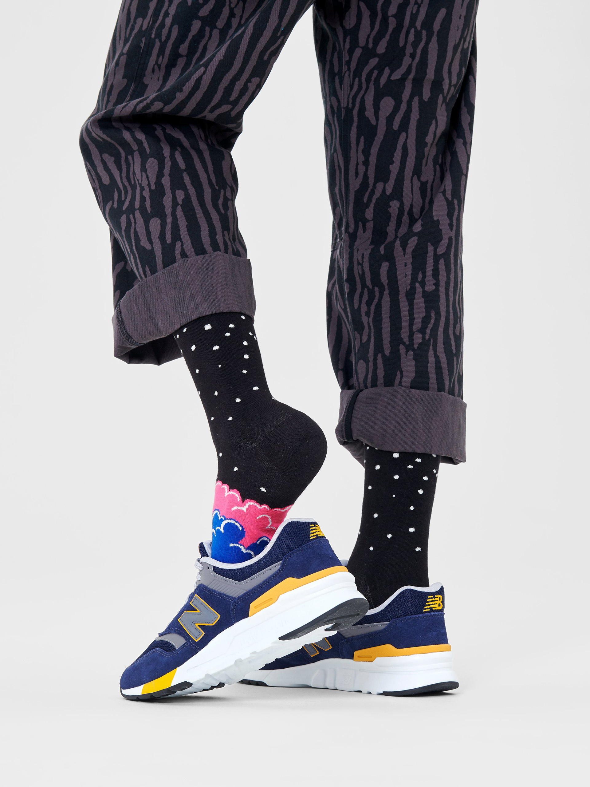 Ponožky Happy Socks Over The Cloud (black)