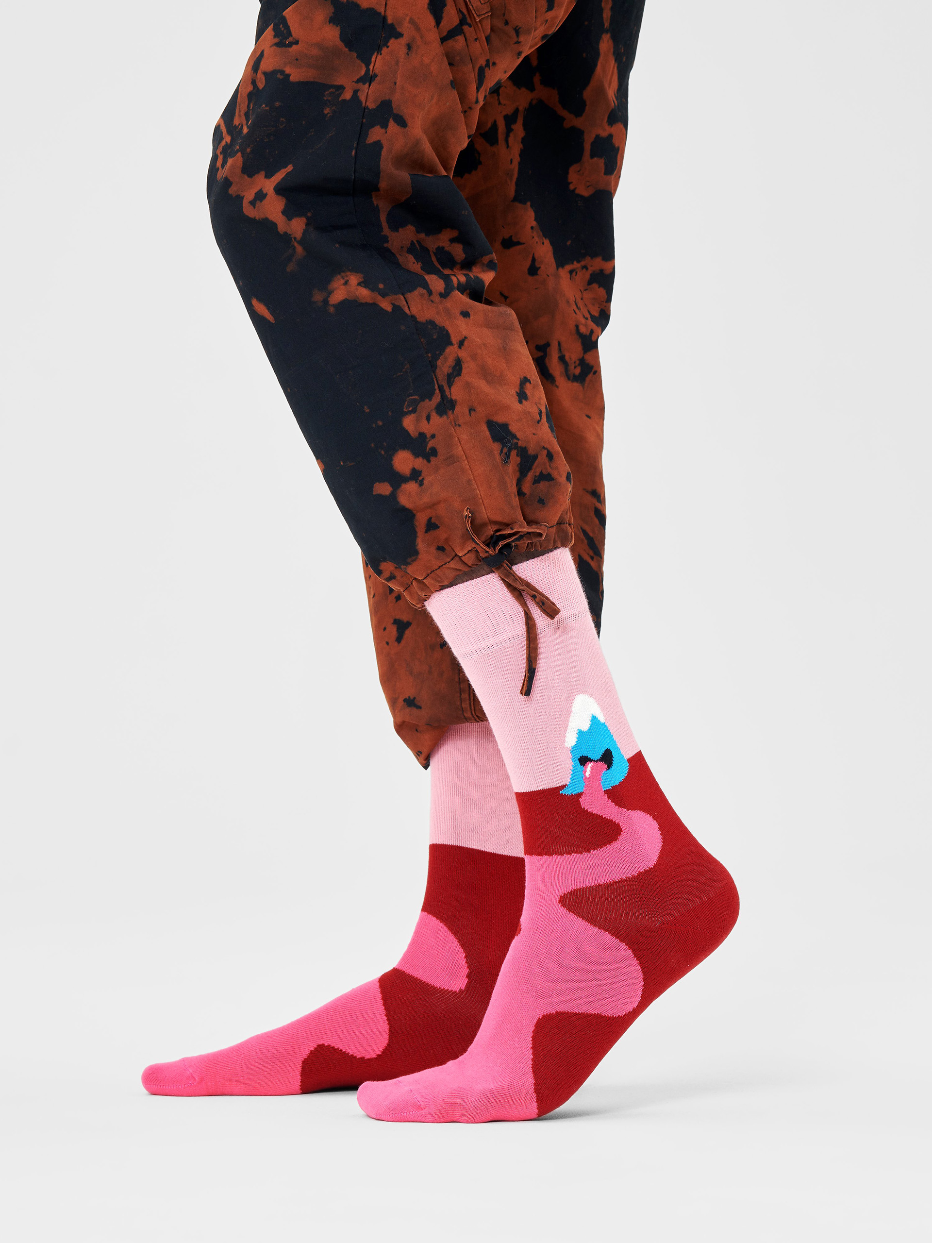 Ponožky Happy Socks Mountain High (pink)