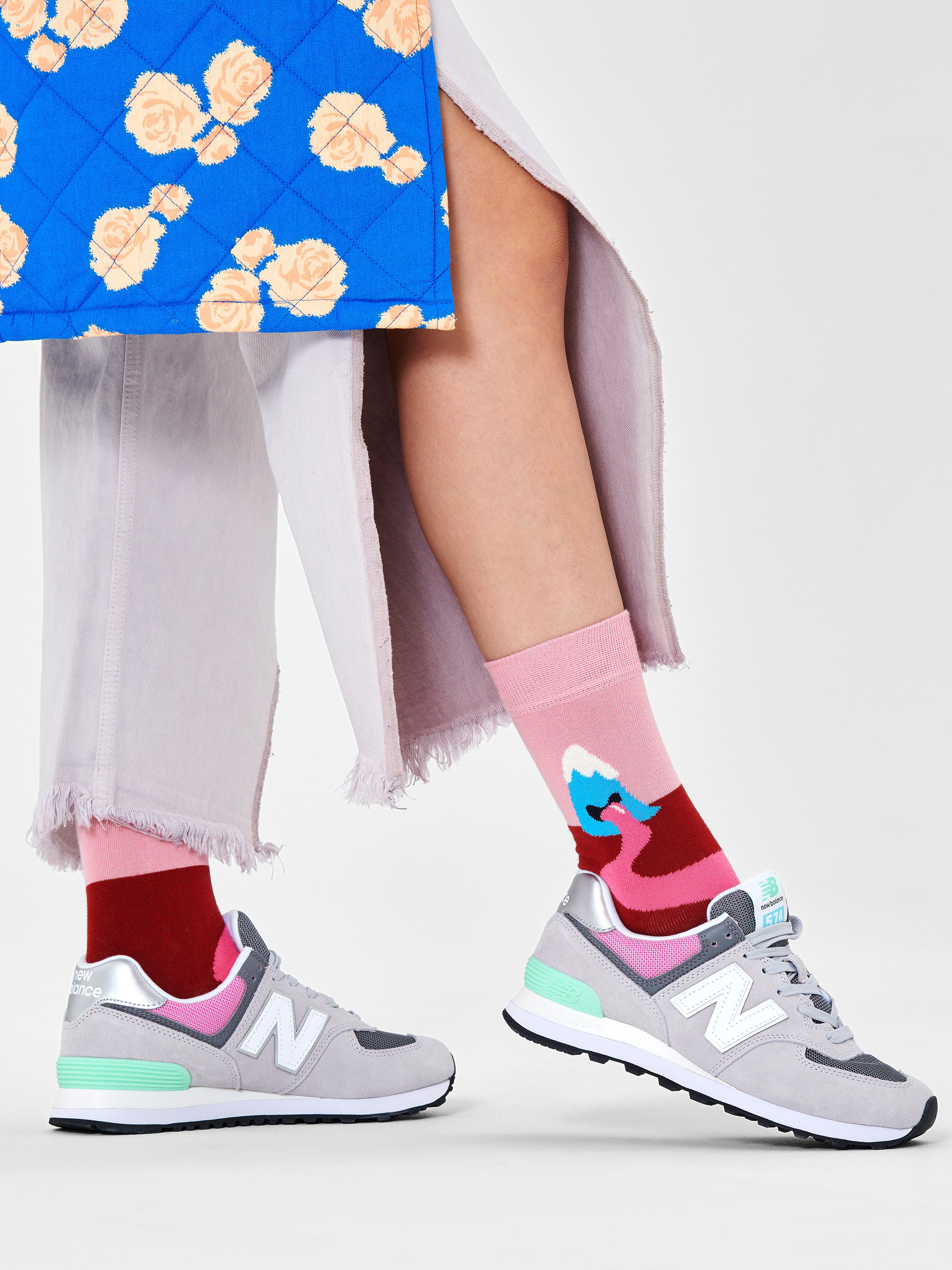 Ponožky Happy Socks Mountain High (pink)