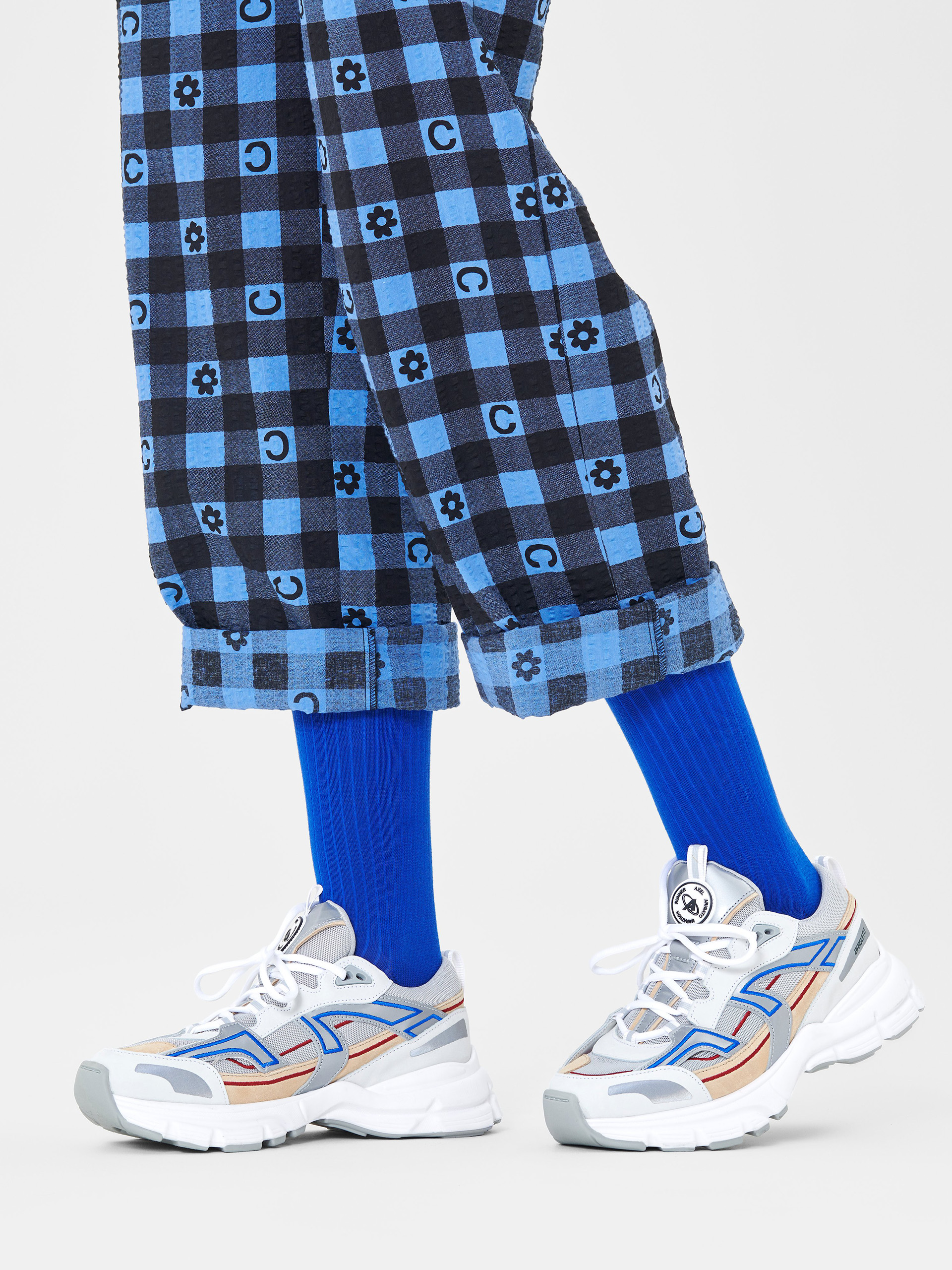 Ponožky Happy Socks Solid Rib (blue)