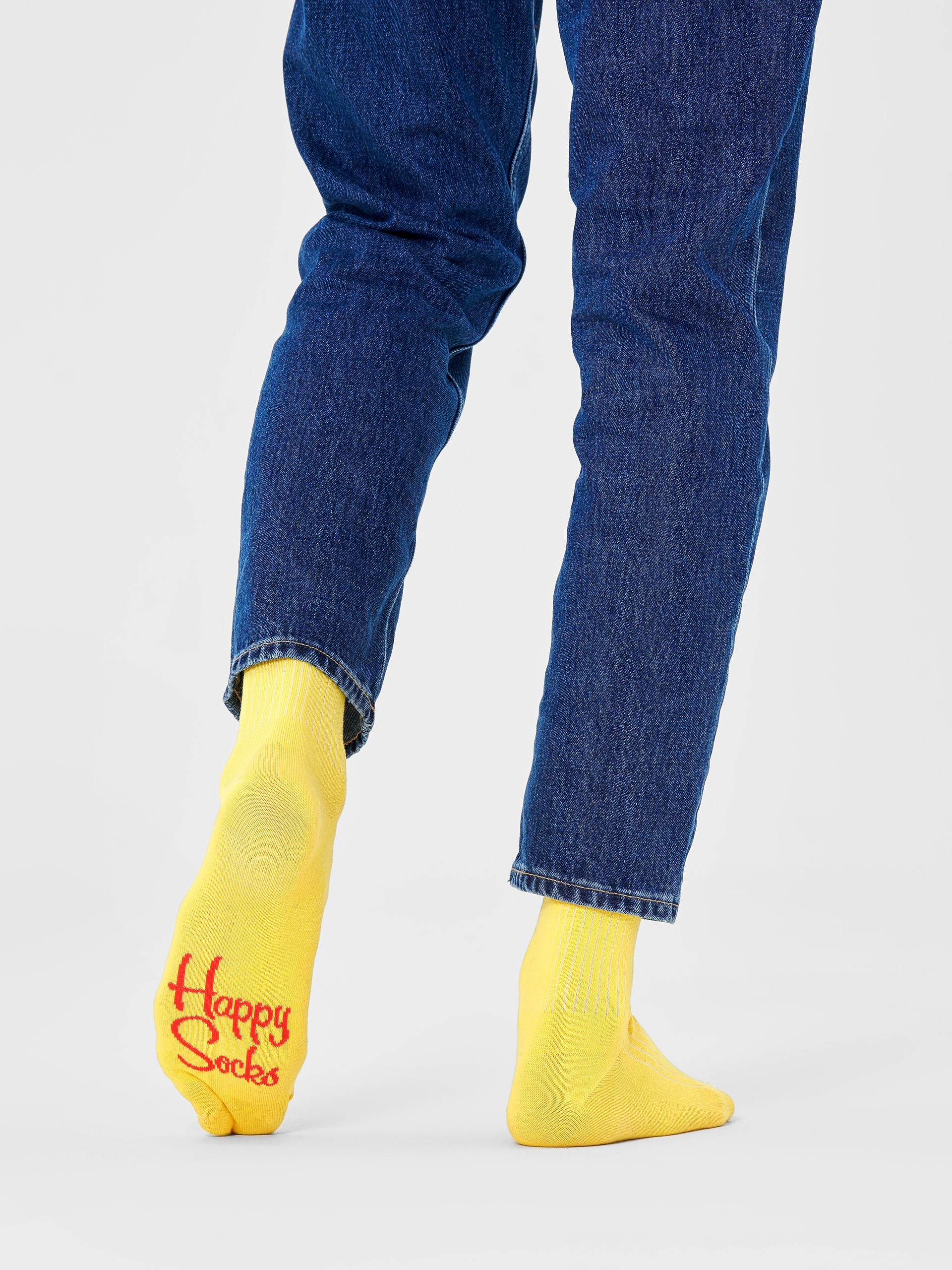 Ponožky Happy Socks Solid Rib (yellow)