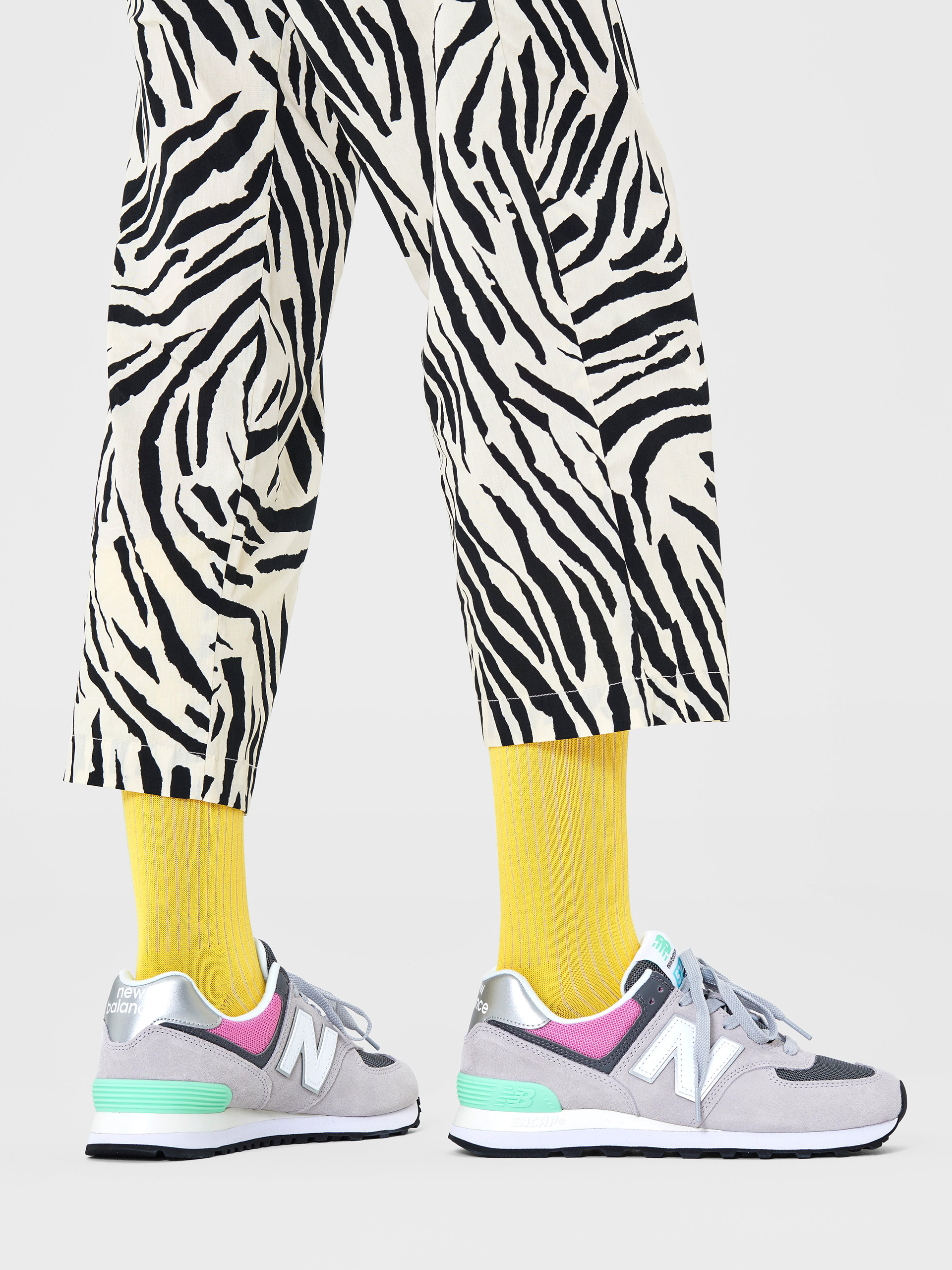 Ponožky Happy Socks Solid Rib (yellow)