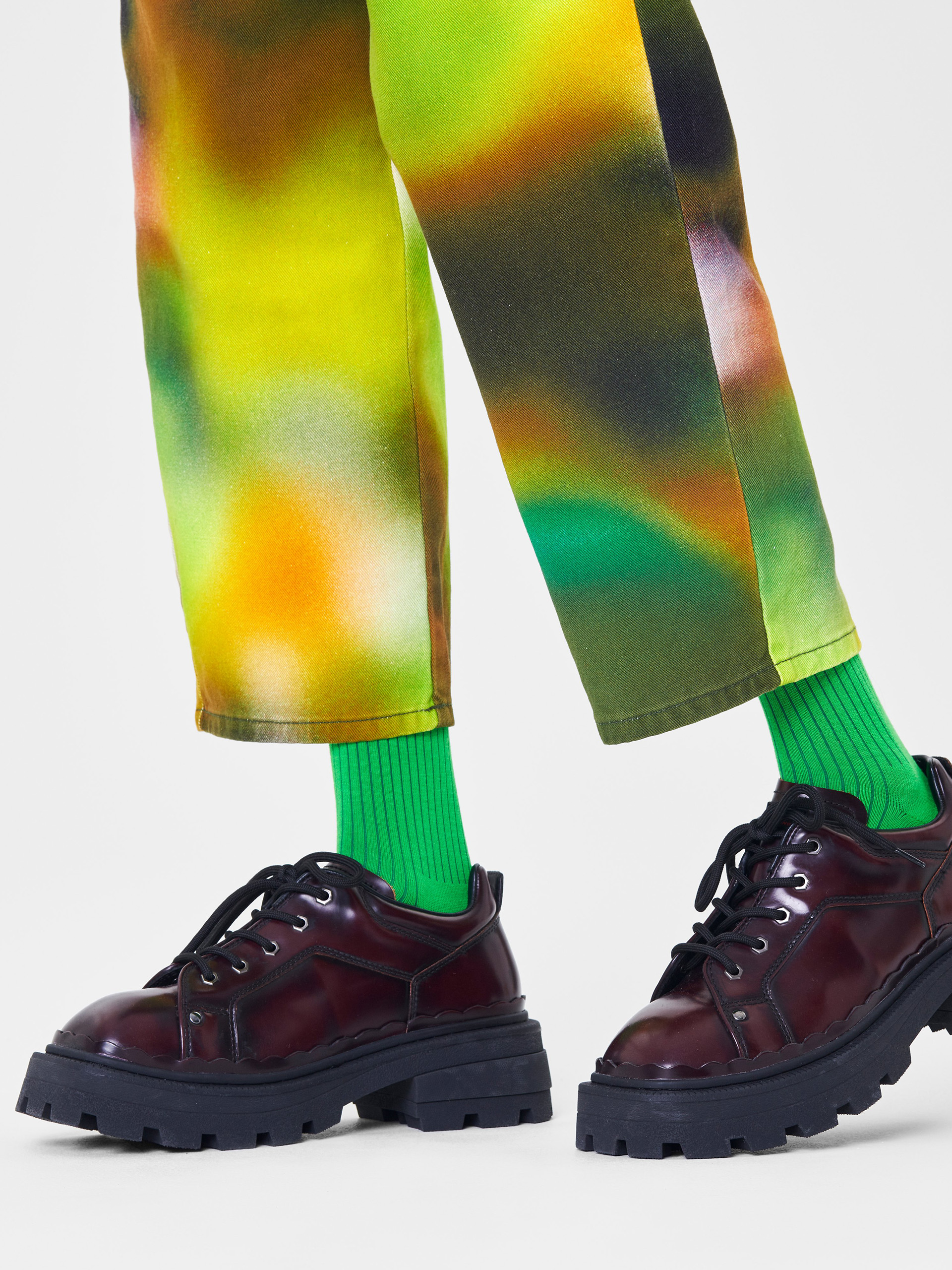 Ponožky Happy Socks Solid Rib (green)