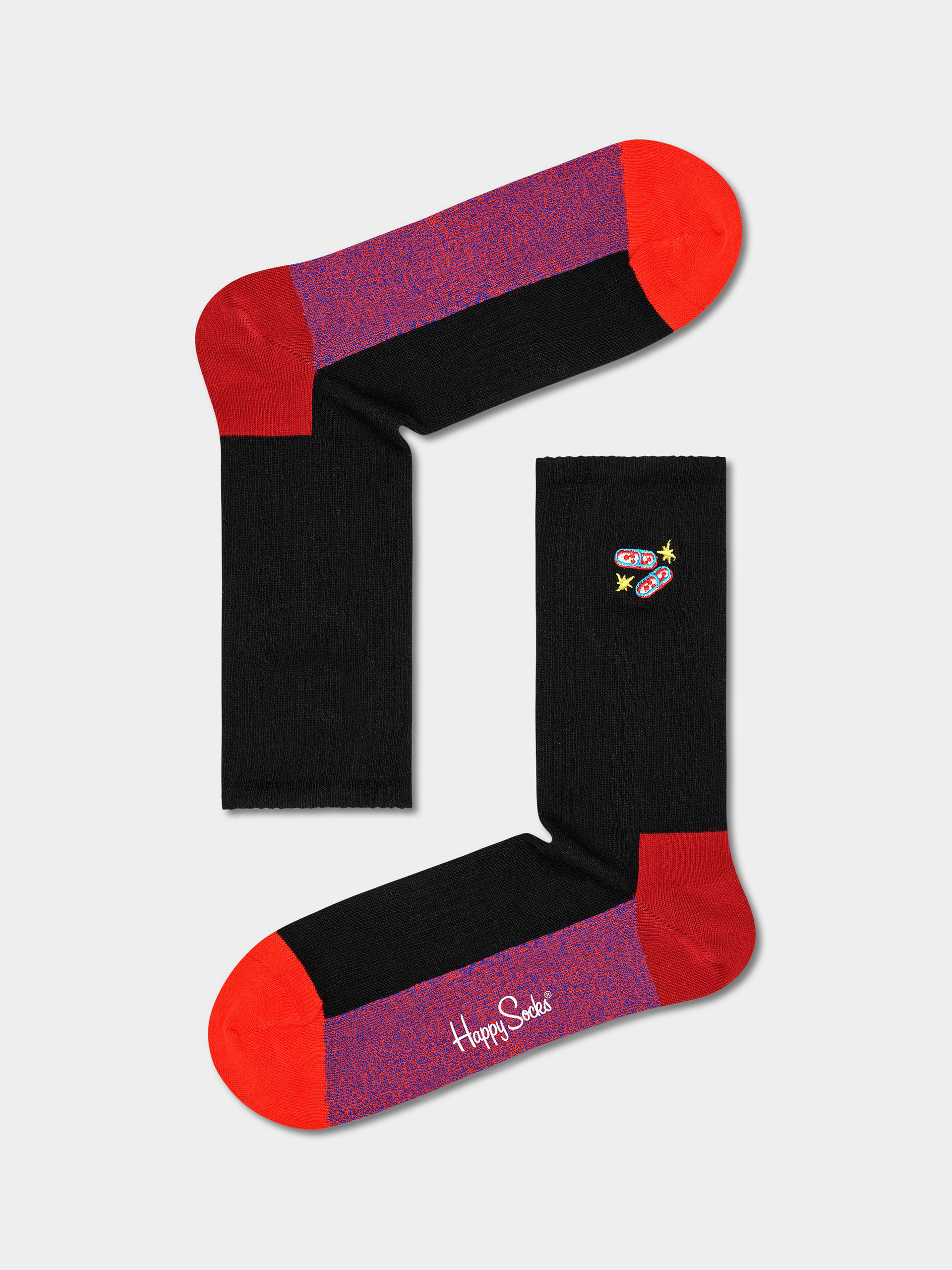 Ponožky Happy Socks Your Choice 3/4 Crew (black)