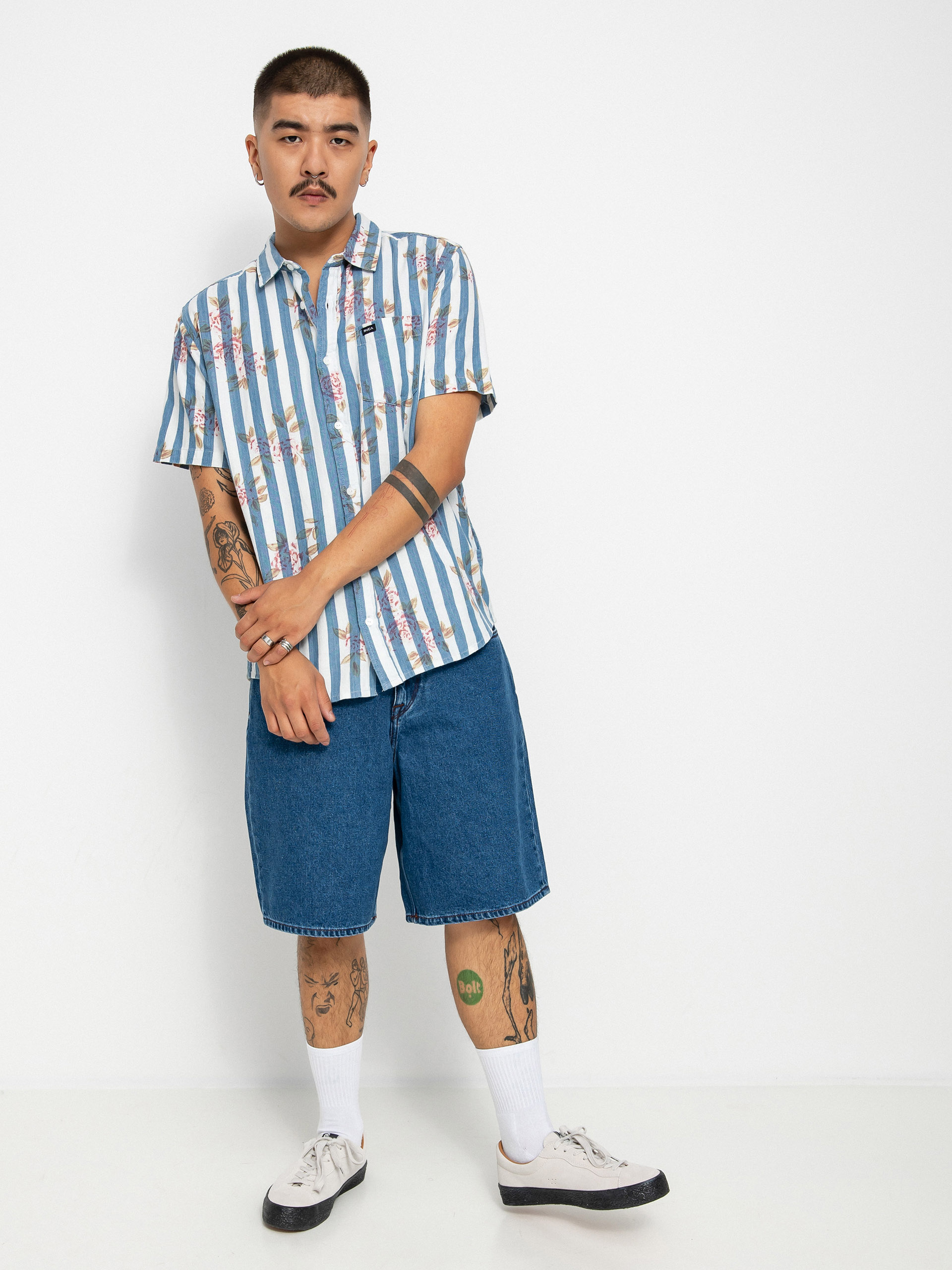 Košeľa RVCA Harbour (denim floral)