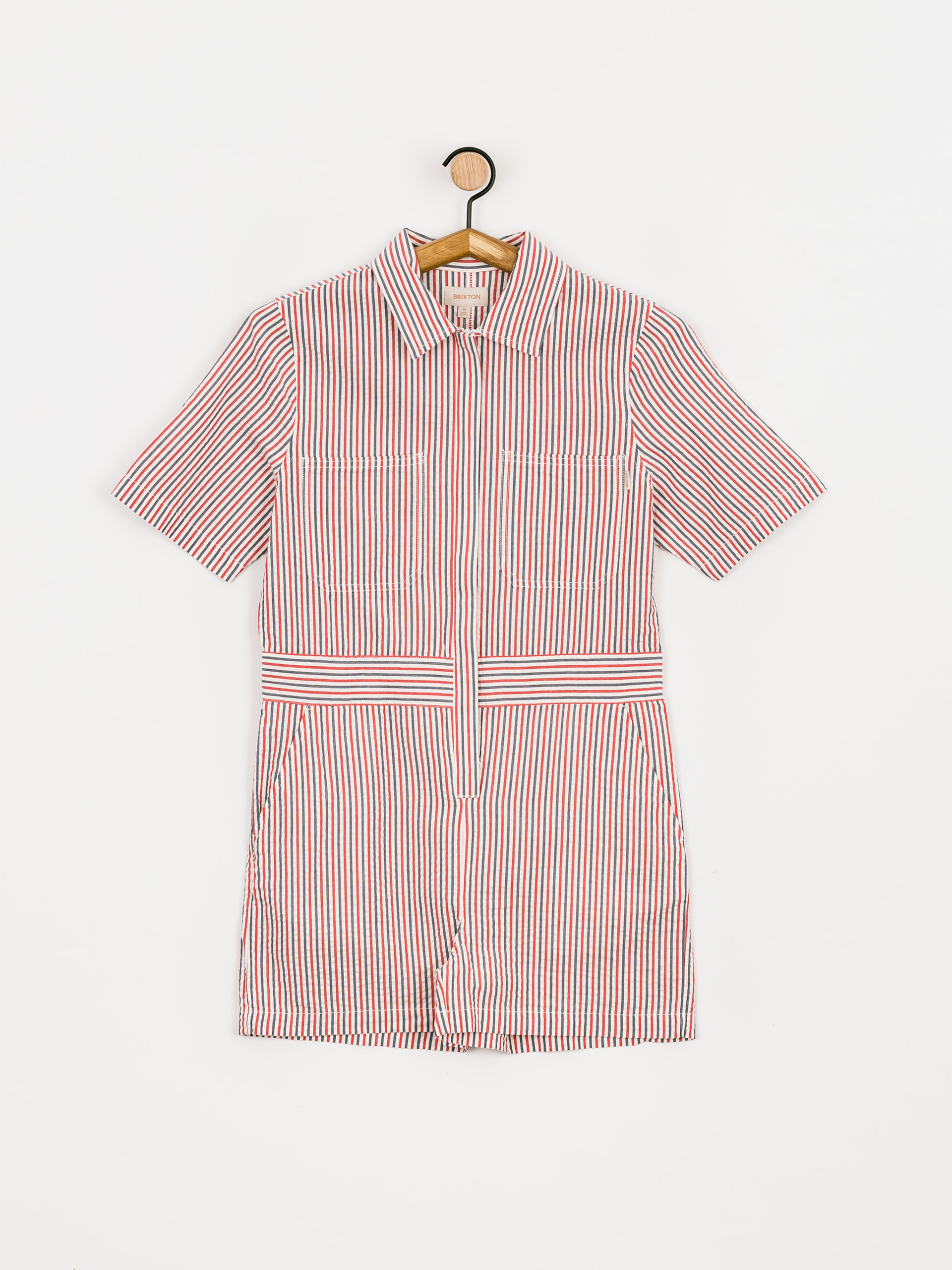 Dámsky Kombinéza Brixton Mersey Short Coverall (coverall stripe)