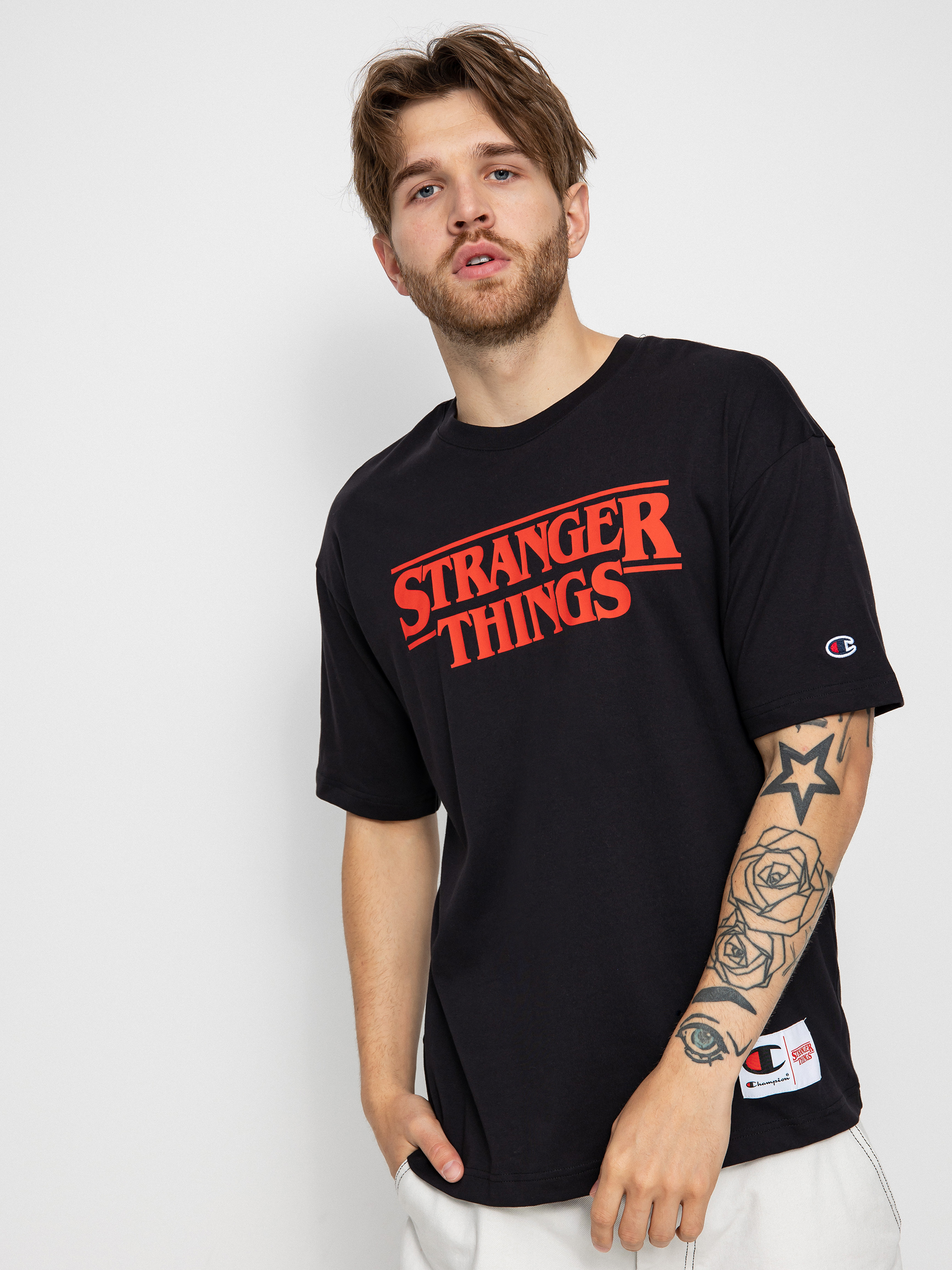 Tričko Champion X Stranger Things Crewneck T-Shirt 217791 (nbk)