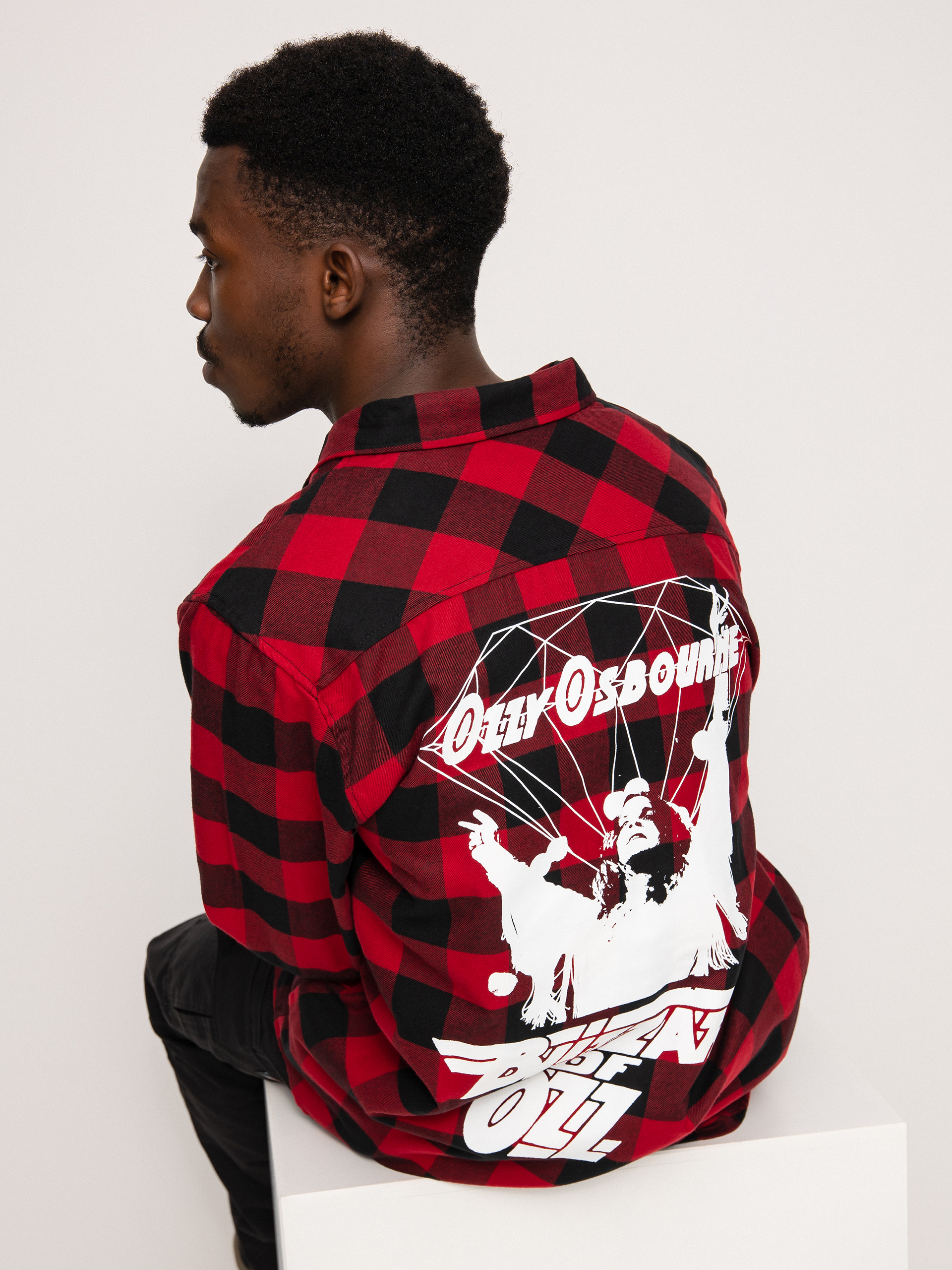 Košeľa Diamond Supply Co. Dark Idol Flannel (red)