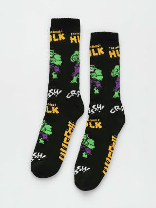 Ponožky HUF X Marvel Hulk Retro Crew (black)