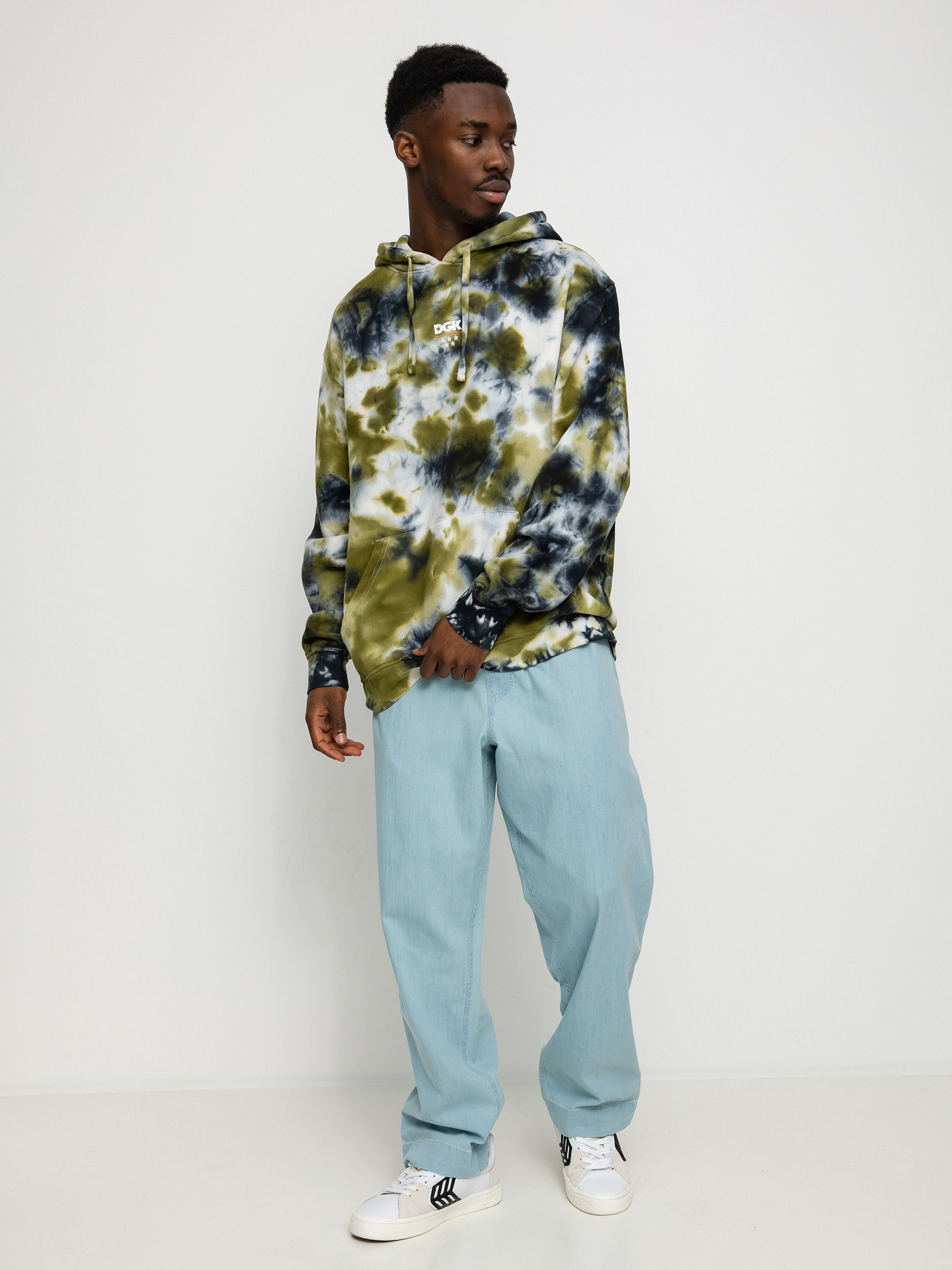 Mikina s kapucňou DGK Low Drip Custom HD (camo wash)