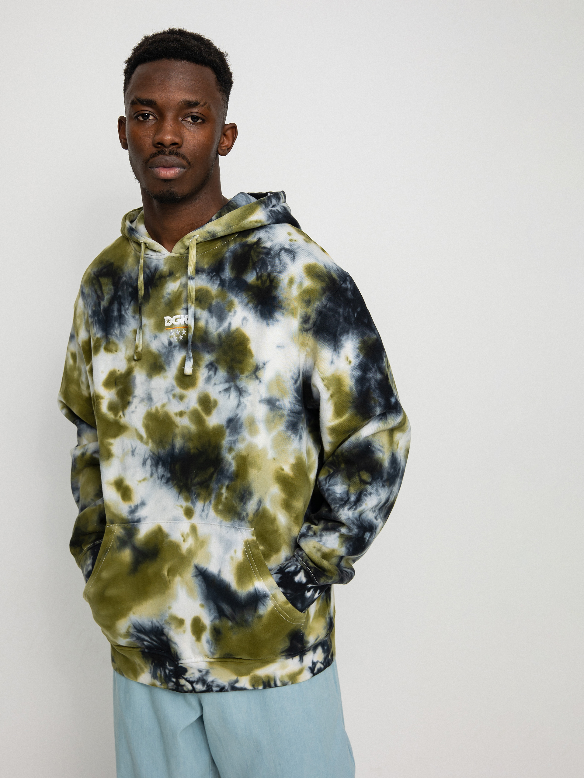 Mikina s kapucňou DGK Low Drip Custom HD (camo wash)