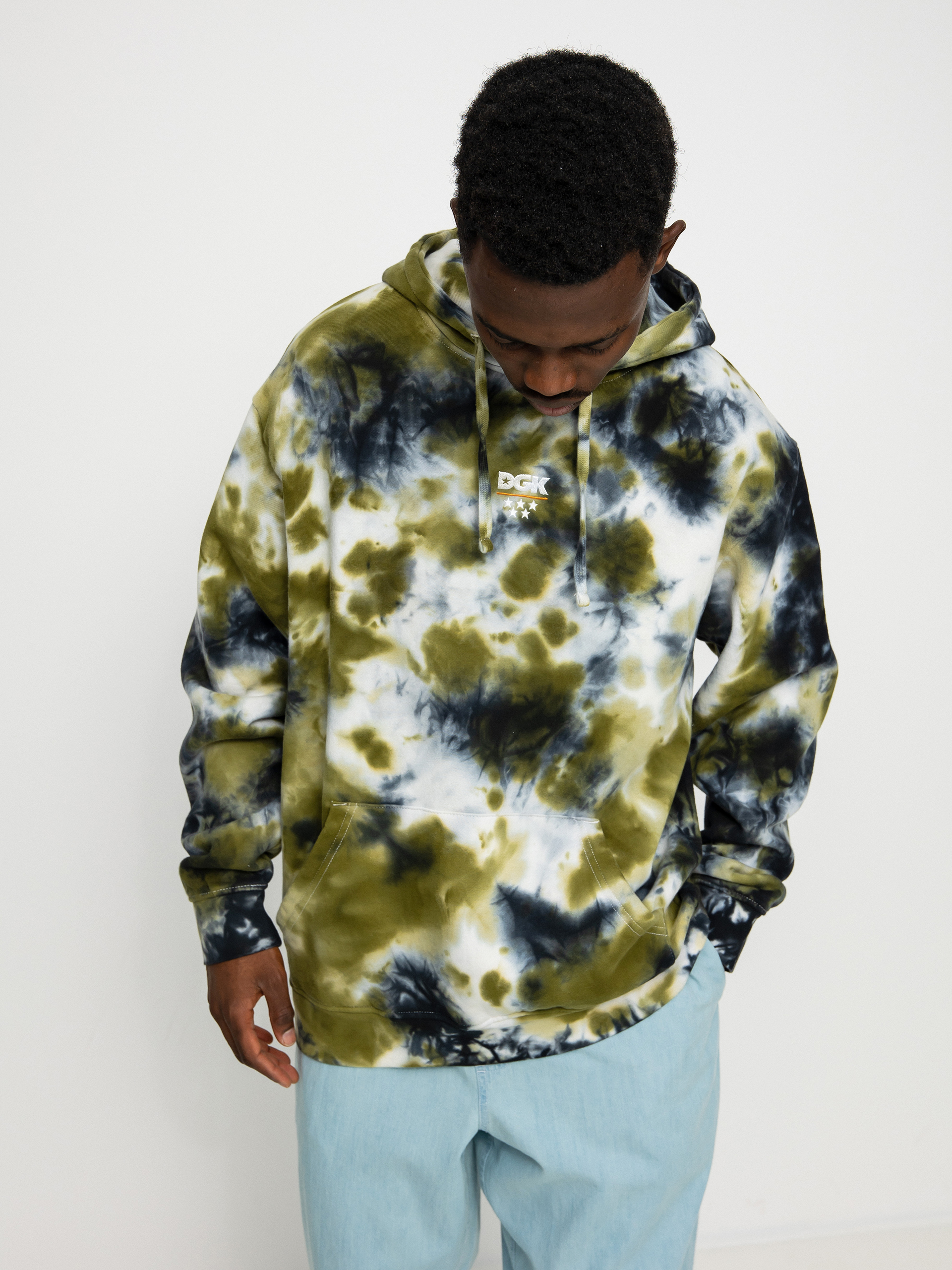 Mikina s kapucňou DGK Low Drip Custom HD (camo wash)