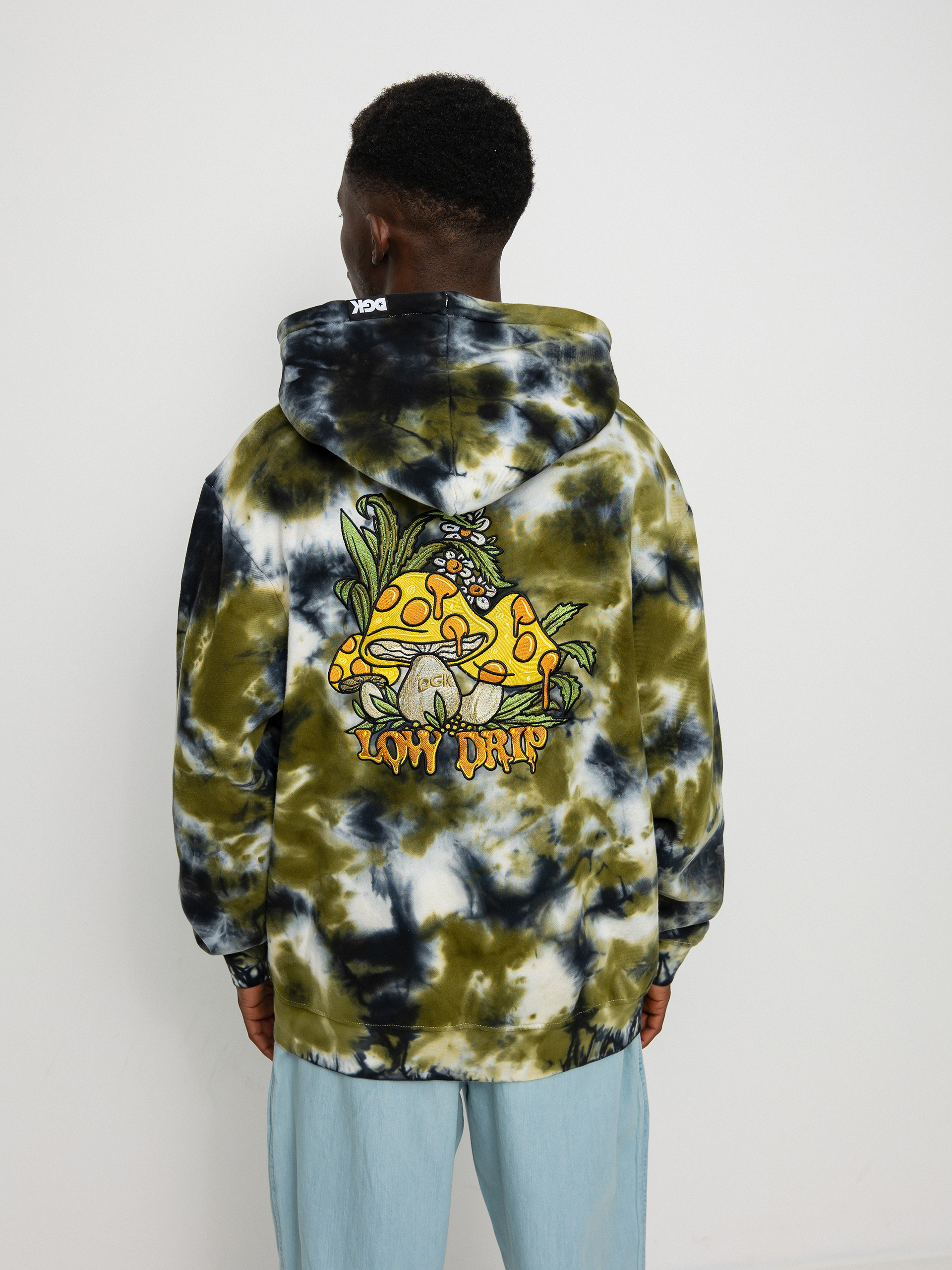 Mikina s kapucňou DGK Low Drip Custom HD (camo wash)