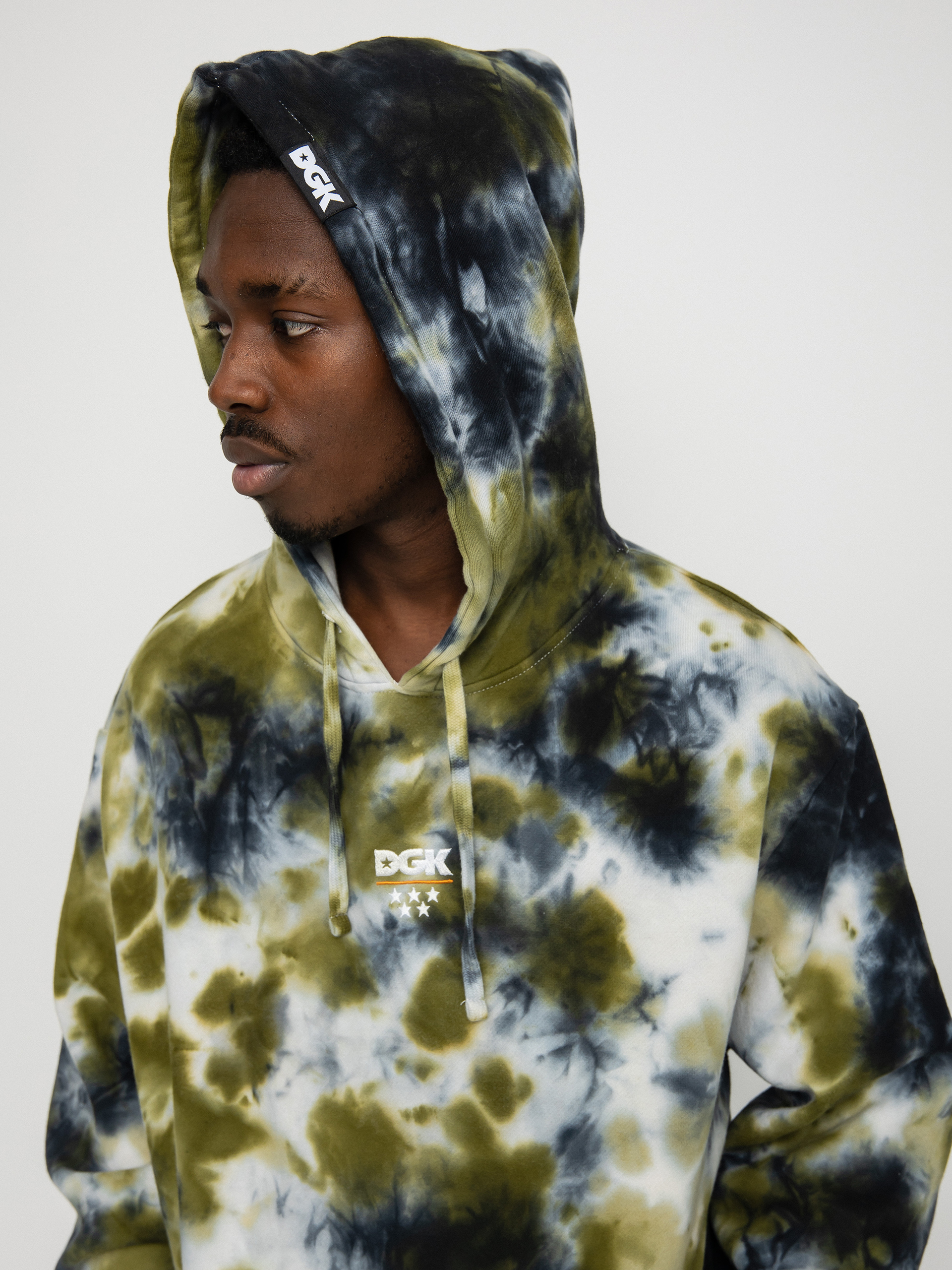 Mikina s kapucňou DGK Low Drip Custom HD (camo wash)